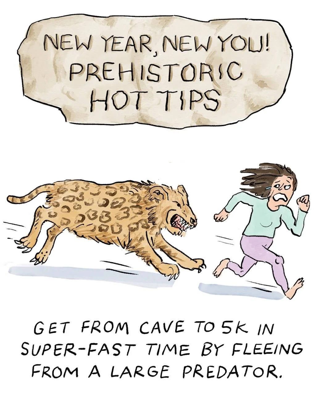 Get thin! Get strong! Stay young forever! 💪 
Prehistoric wellness advice for the @gdnsaturday @guardian