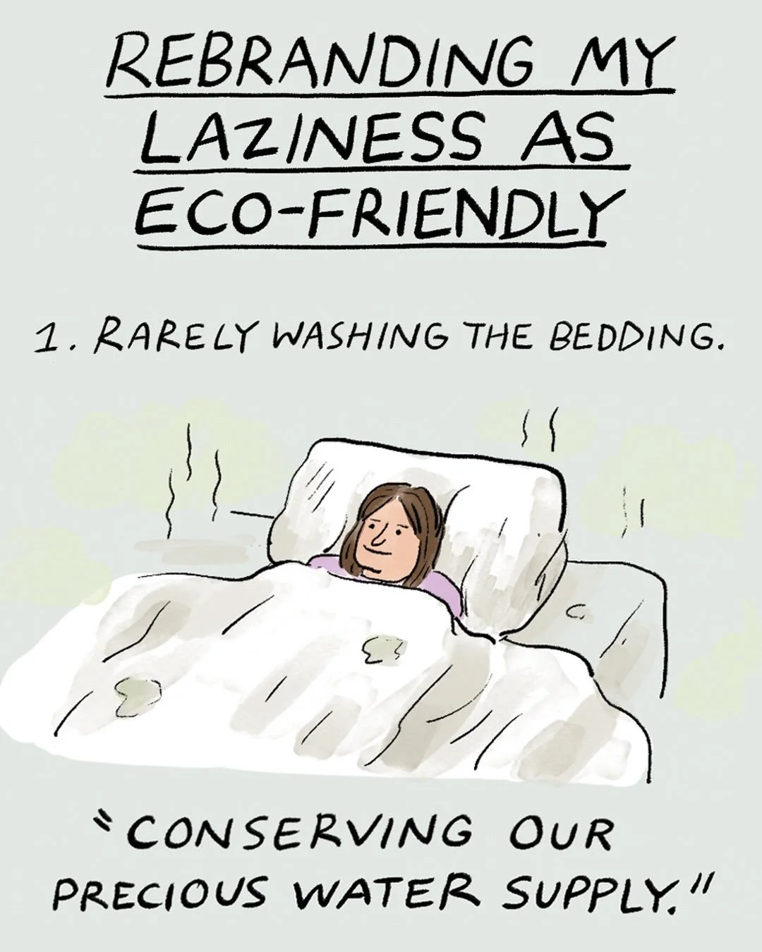 Living a conscious life, making a difference 😌 
&mdash;
Comic for the @guardian @gdnsaturday magazine.