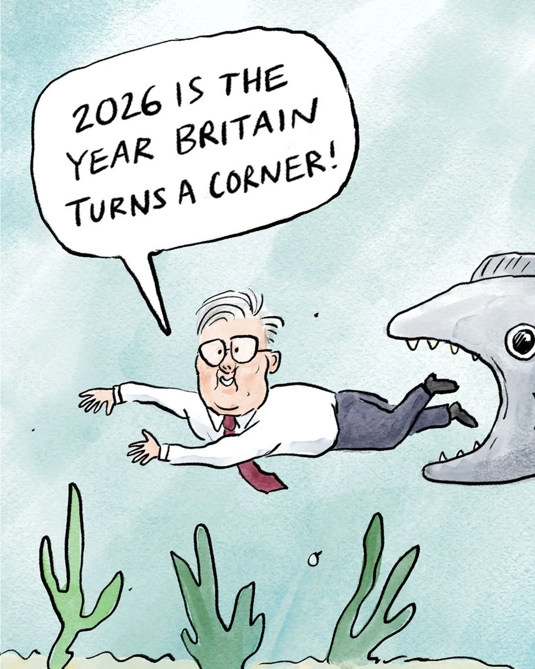 Uh oh. 
&mdash;
Comic for the @newstatesman this week, thanks  @gerrylb