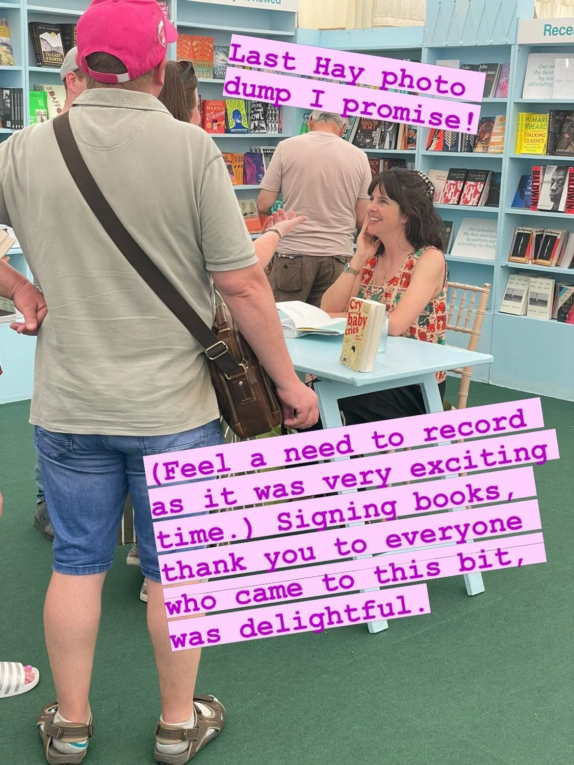 Thank you for bearing with my @hayfestival reports, had a blast and don&rsquo;t want to forget it all. Needed to mention especially meeting one of my favourite cartoonists @gemmacorrell and even making it into her Hay diary! Level unlocked!!