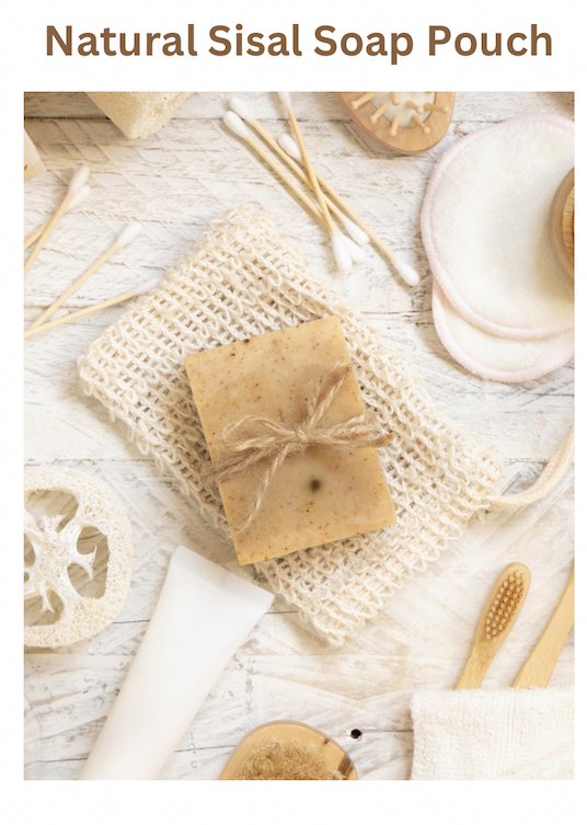 Natural Exfoliating Sisal Soap Pouch