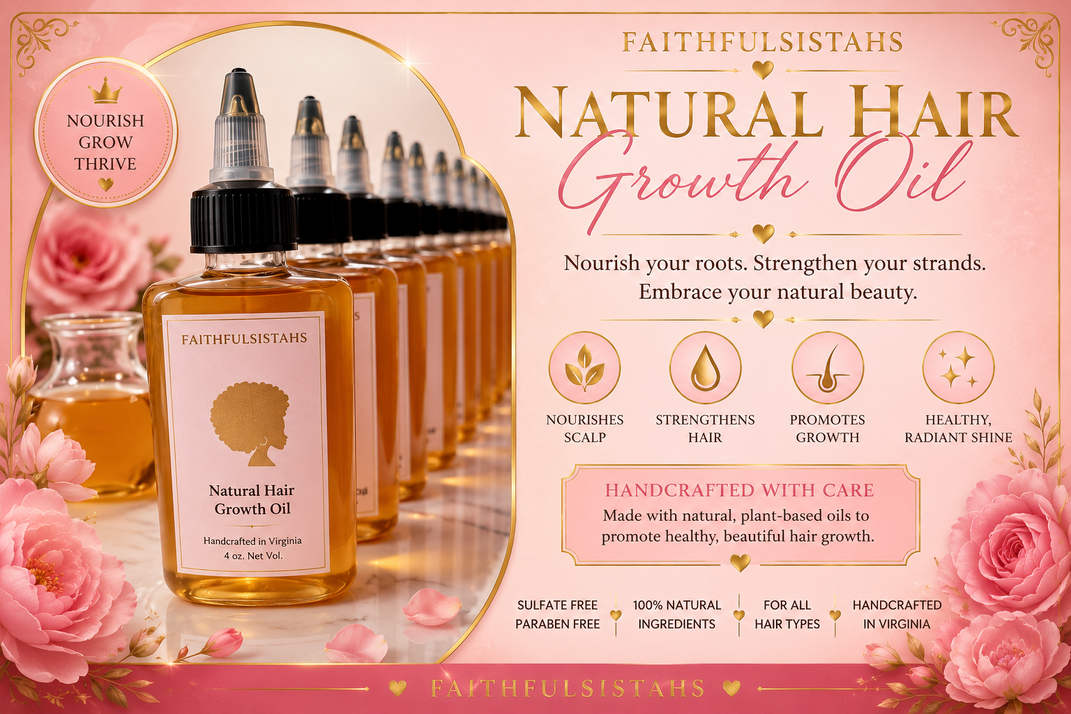 Organic Hair Growth Oil