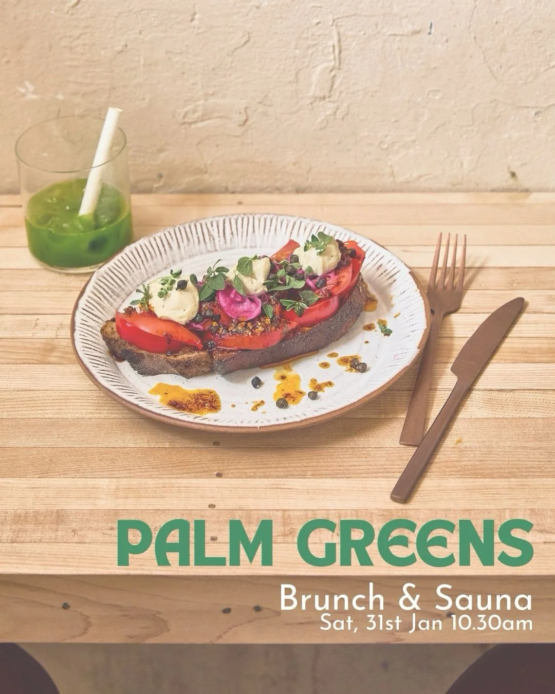 Brunch &amp; Sauna at Palm Greens 🌴 On the last Saturday of every month, you can book our &pound;30 experience, which includes:

- A restorative sauna and ice session at @andsoulsanctuary

- One hot brunch dish: savoury porridge, sweet porridge, or 