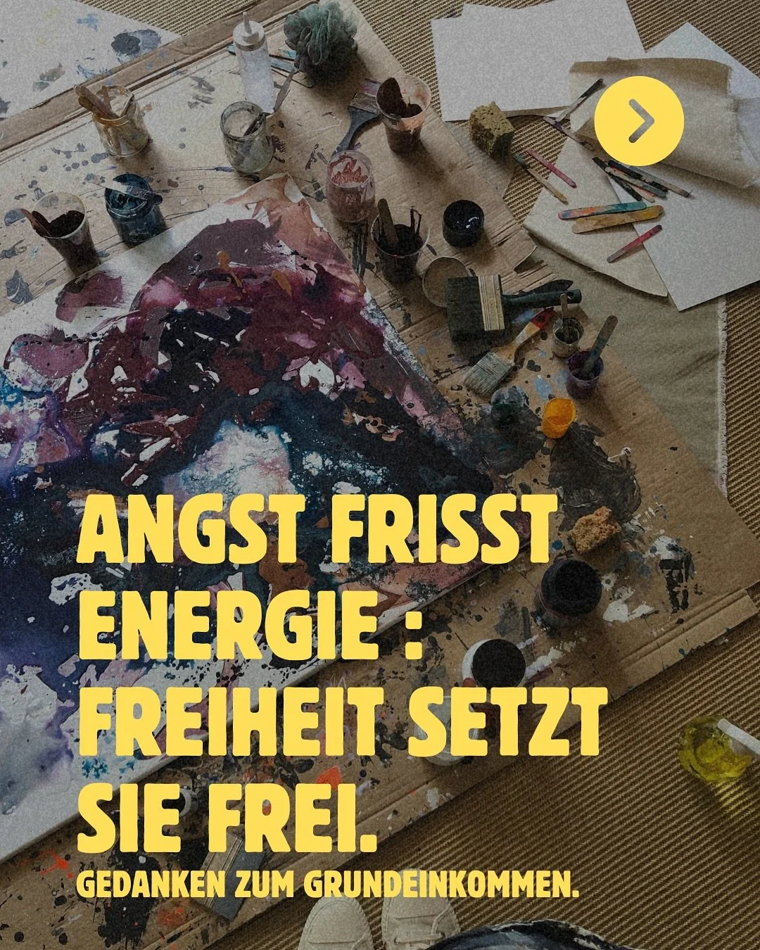 Ohne Unterst&uuml;tzung h&auml;tte ich mich nicht wieder auf die Beine gestellt. Ich w&auml;re nicht handlungsf&auml;hig geworden, h&auml;tte kein Atelier, keine Workshops, kein St&uuml;ck von dem, was heute mein Leben ausmacht. Sicherheit macht nich