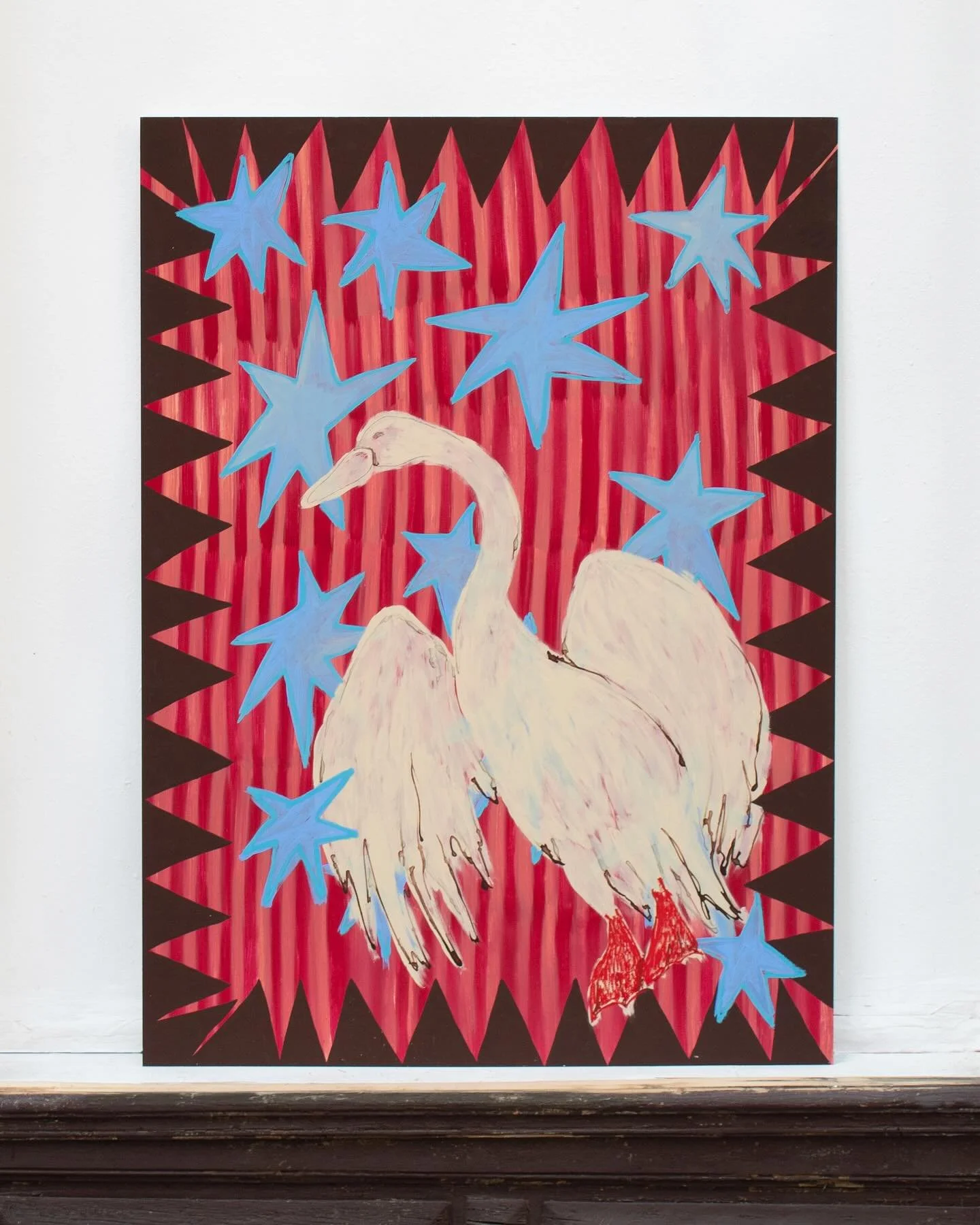 schwan tafel, nr. 5
Vinyl, acrylic, oil on Alu Dibond, 2025 &ndash; 110 &times; 150 cm

schwan tafel, nr. 6
Vinyl, acrylic, oil on Alu Dibond, 2025 &ndash; 110 &times; 150 cm

schwan tafel, nr. 7
Vinyl, acrylic, oil on Alu Dibond, 2025 &ndash; 110 &t