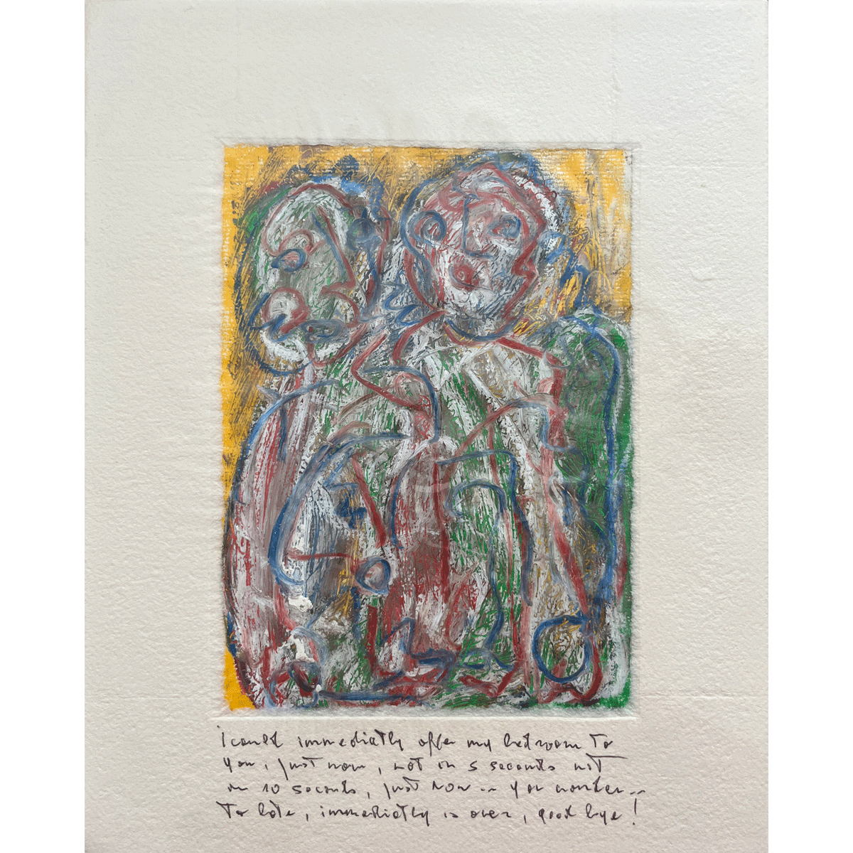 I could immediately offer my bedroom to you