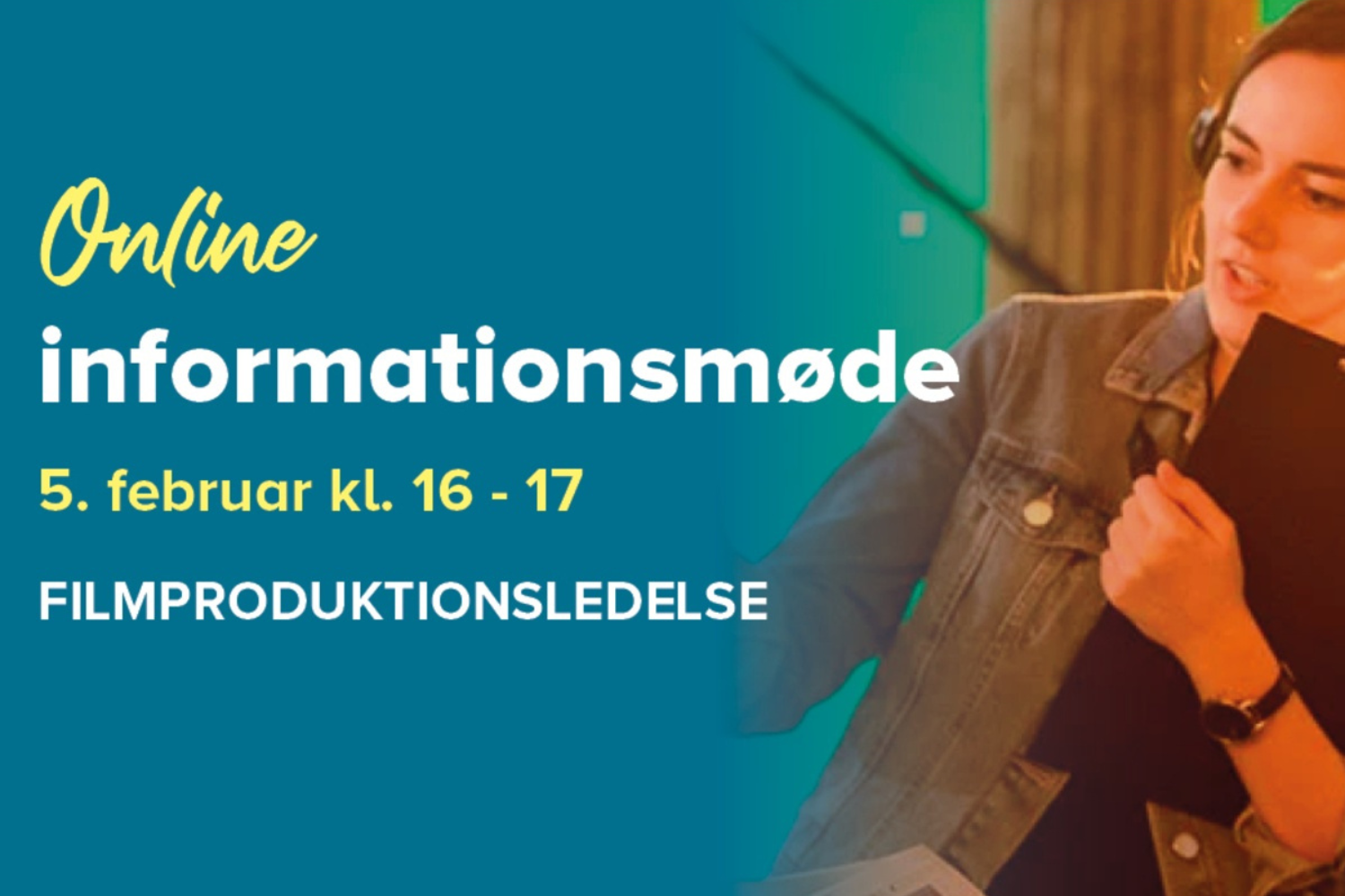 Online infomøde - Filmproduktionsledelse (bacheloruddannelse)