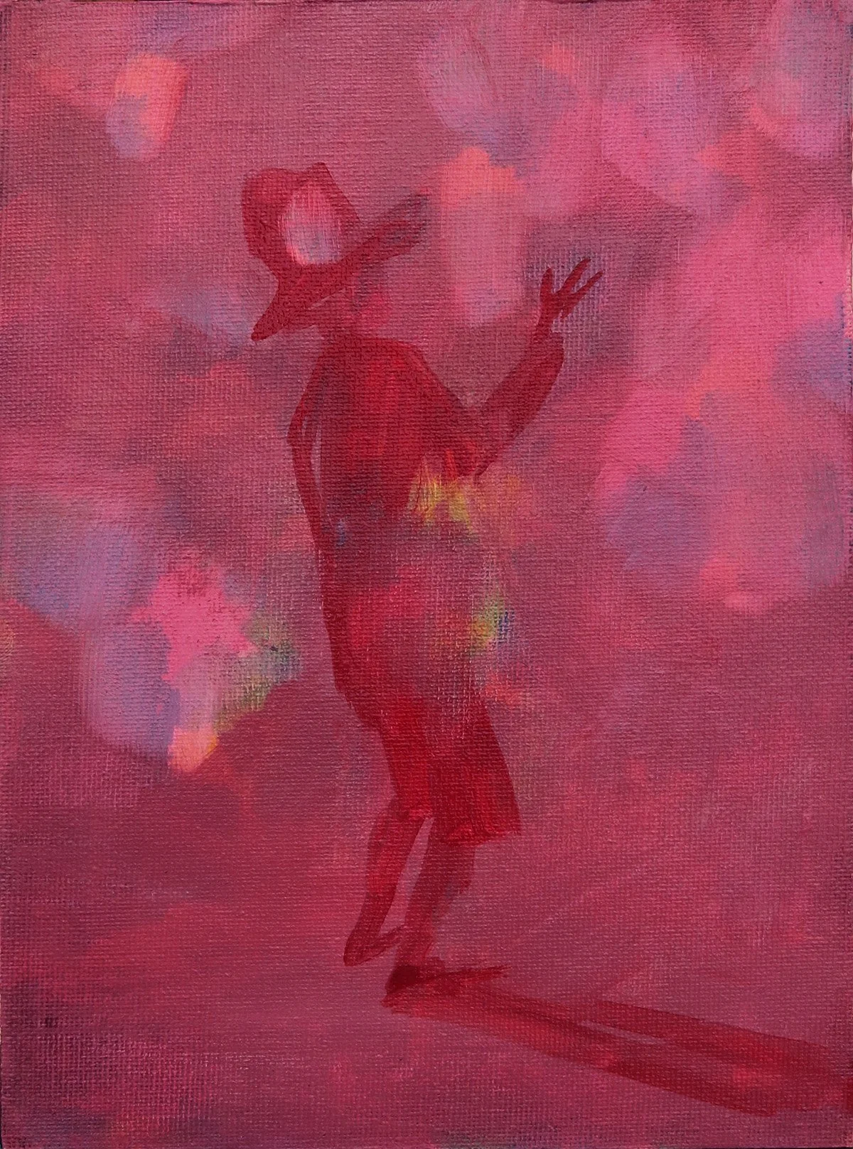 Ten Thousand Saints: Pool Party III - Oil on Canvas Board - (22 x 16cm) - £1200