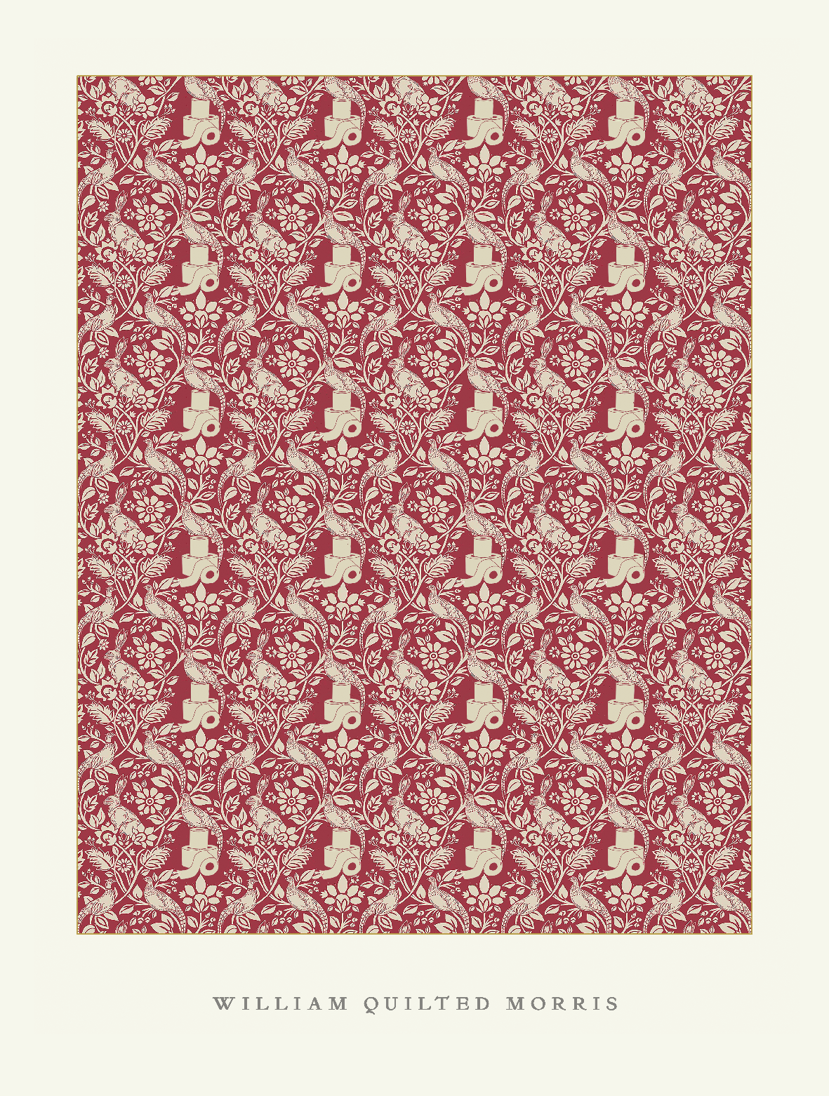 William Quilted Morris - Edition of 50 - (30 x 40cm) - £120