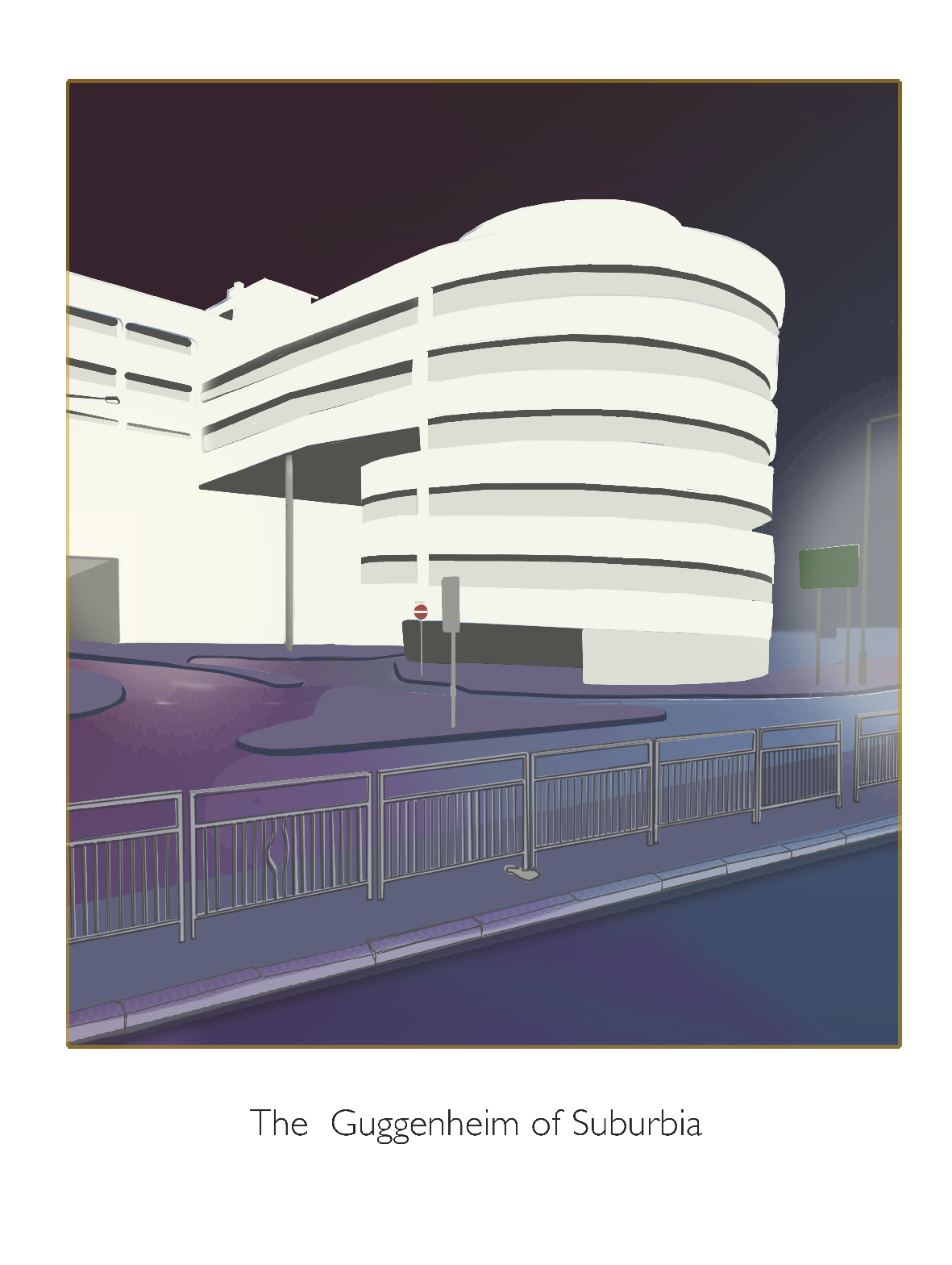 The Guggenheim of Suburbia - Edition of 50 - (30 x 40cm) - £120