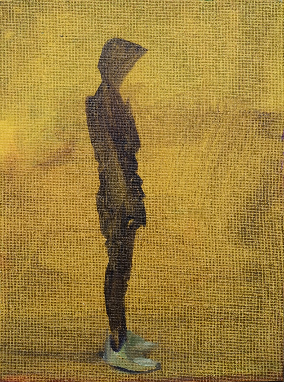 Ten Thousand Saints: Red Route I - Oil on Canvas - (22 x 16cm) - £900