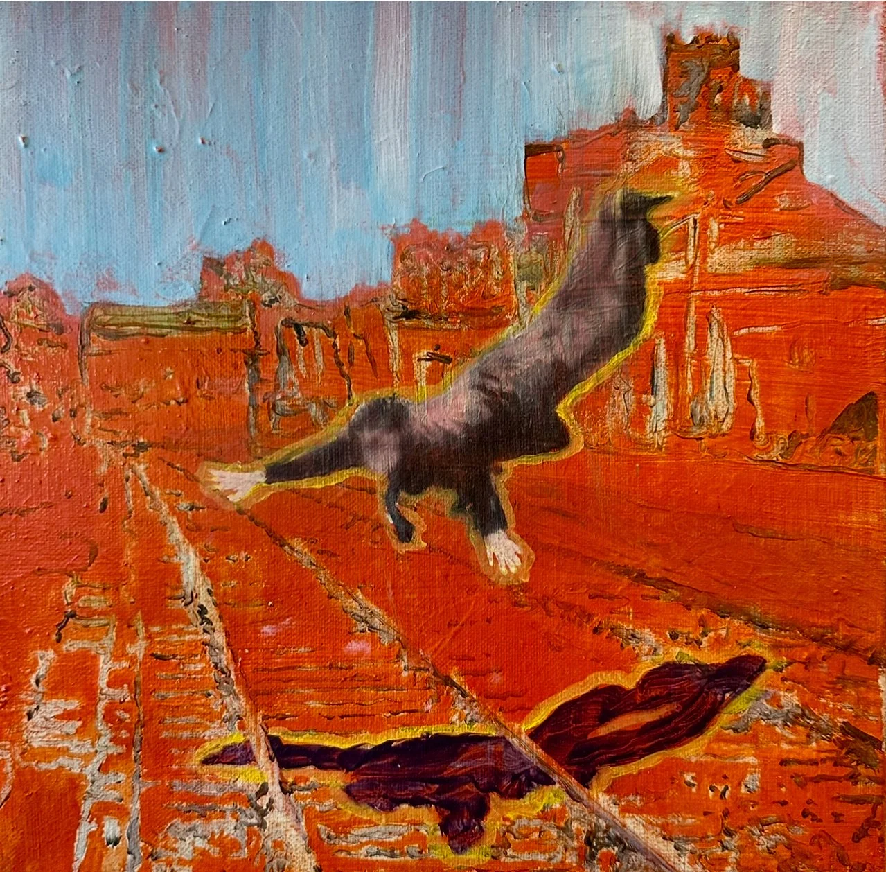 Jumper on the Line - (30x30cm) - £900