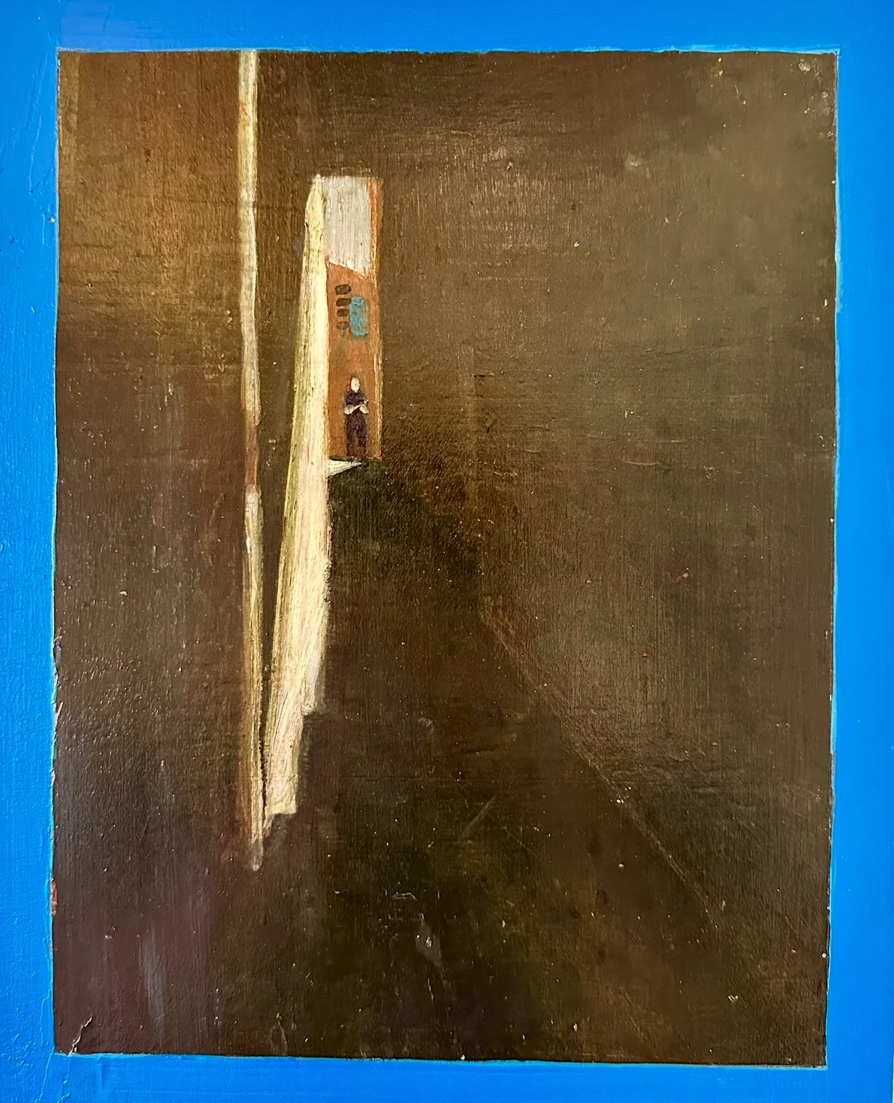 Going to see the Alley Man - (26x33cm) - £750