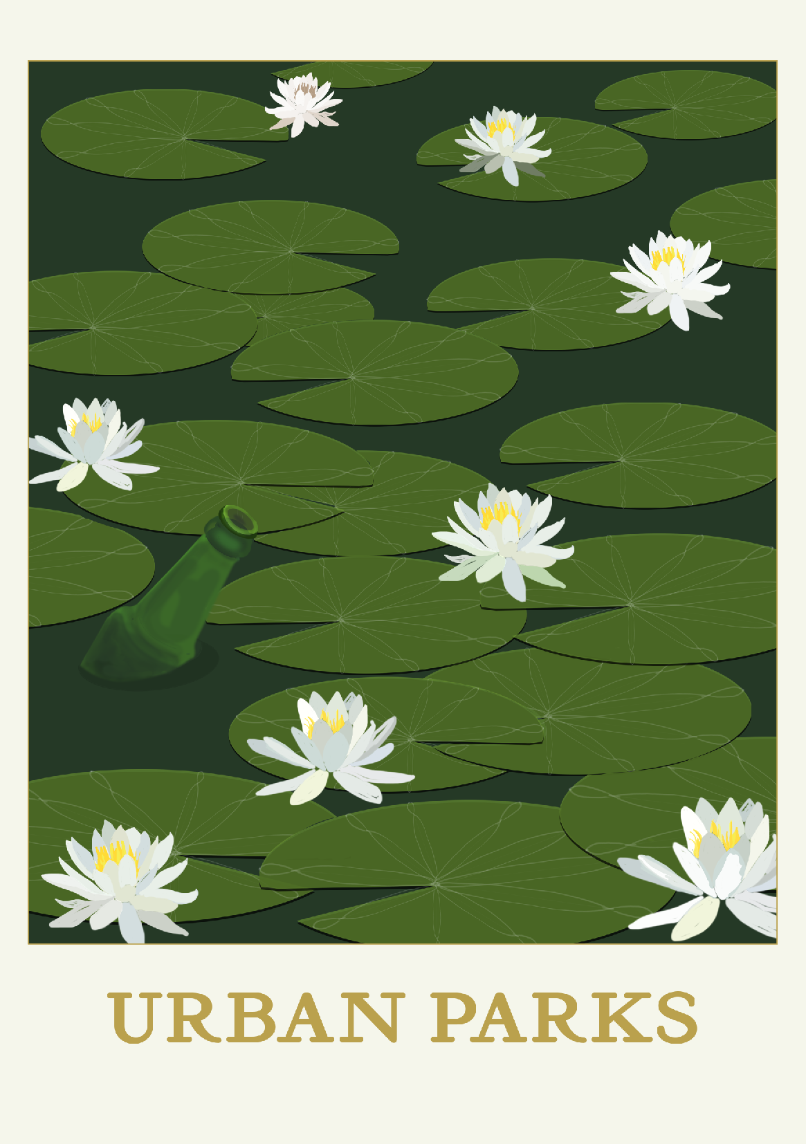 Urban Park: Lilies - Edition of 50 - (50 x 70cm) - £200