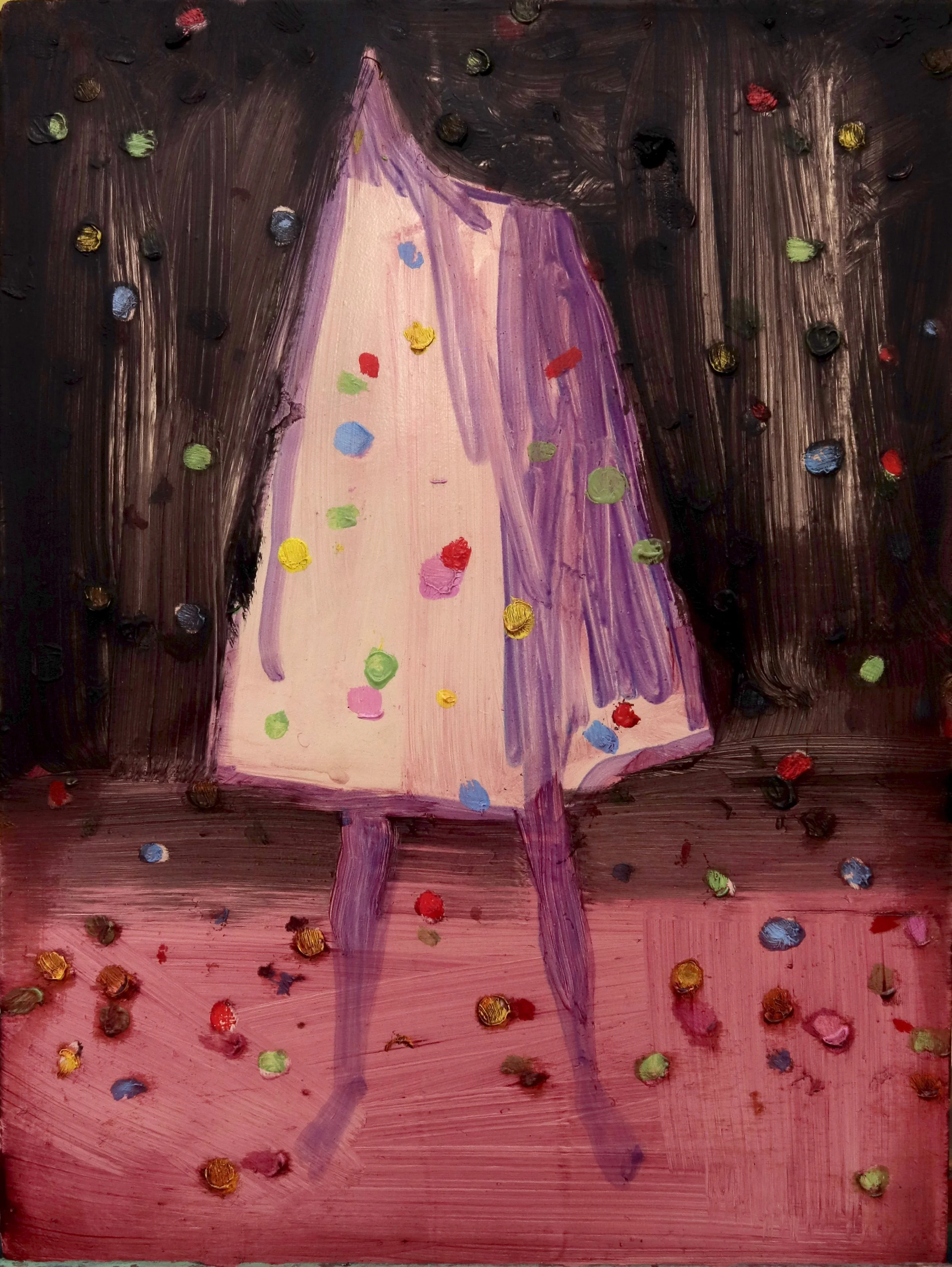 The Veil: Study - Oil on Panel - (24 x 18cm) - £1400