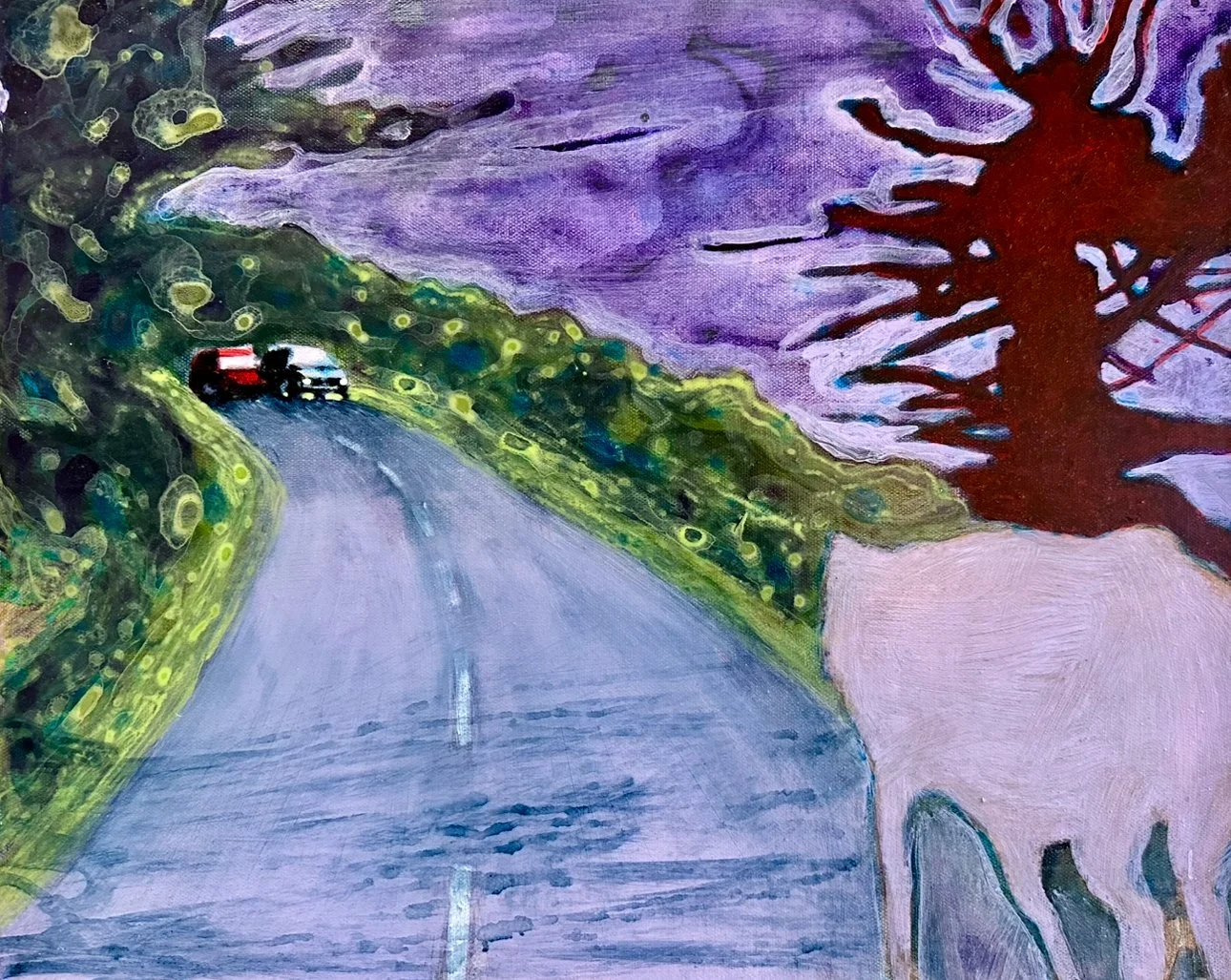 Cow on the Angliru - (50x40cm) - £1900