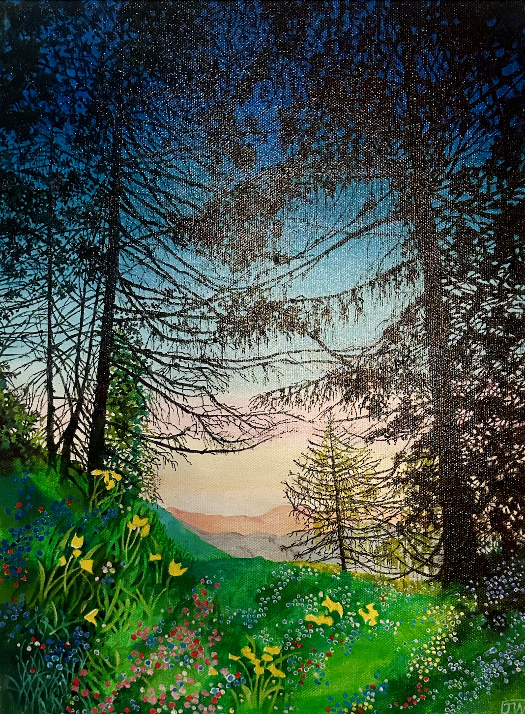 Woodland Study - (30cm x 40cm) - Oil on Canvas - £600