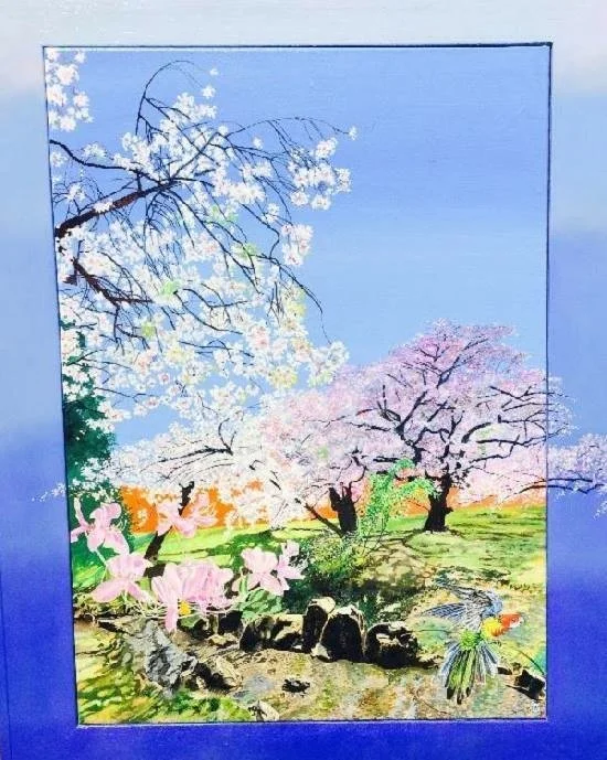 Blowing in the Wind I Japan –
blossom + exotic bird