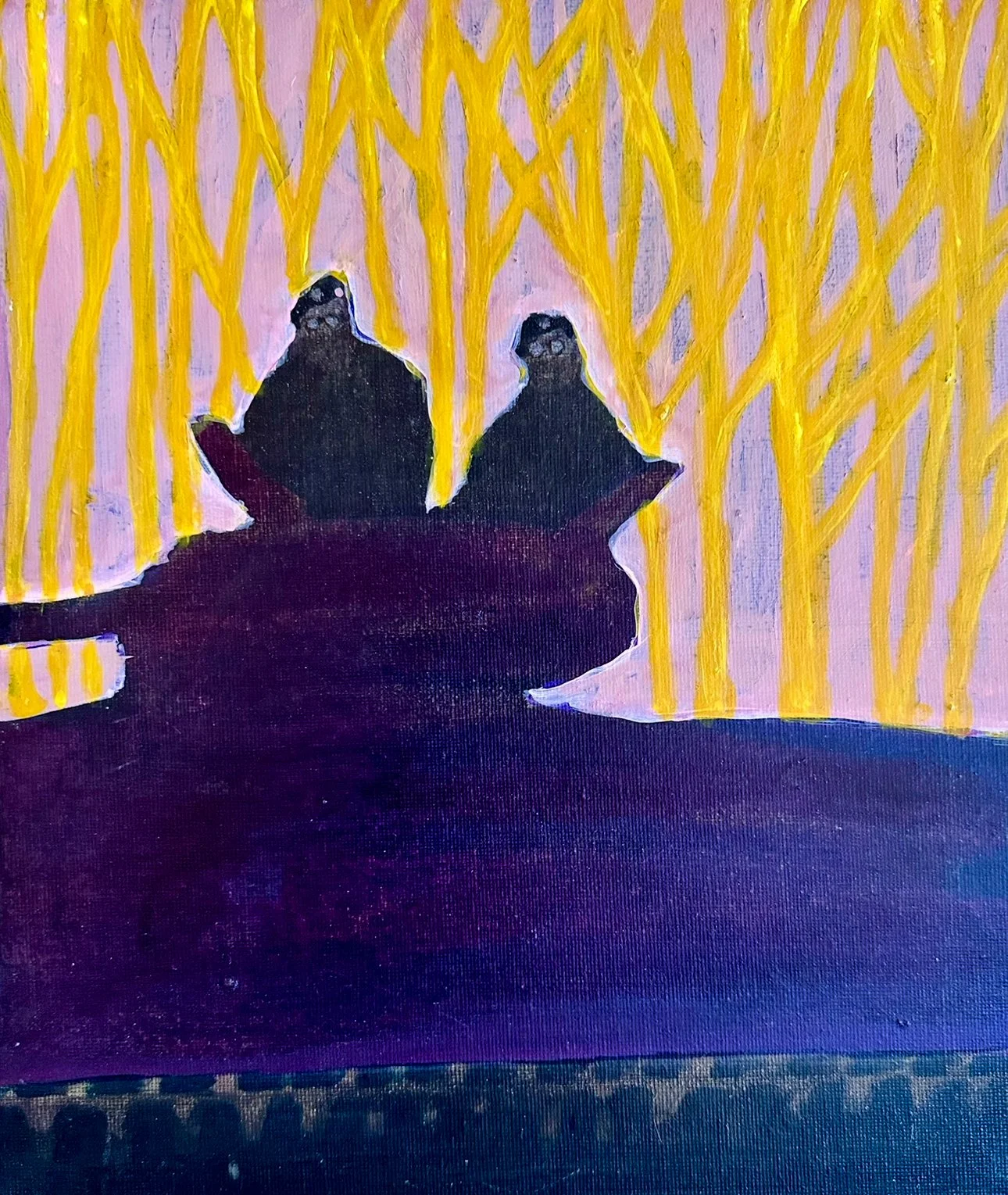 Two Men in a Tank - (25x30cm) - £650