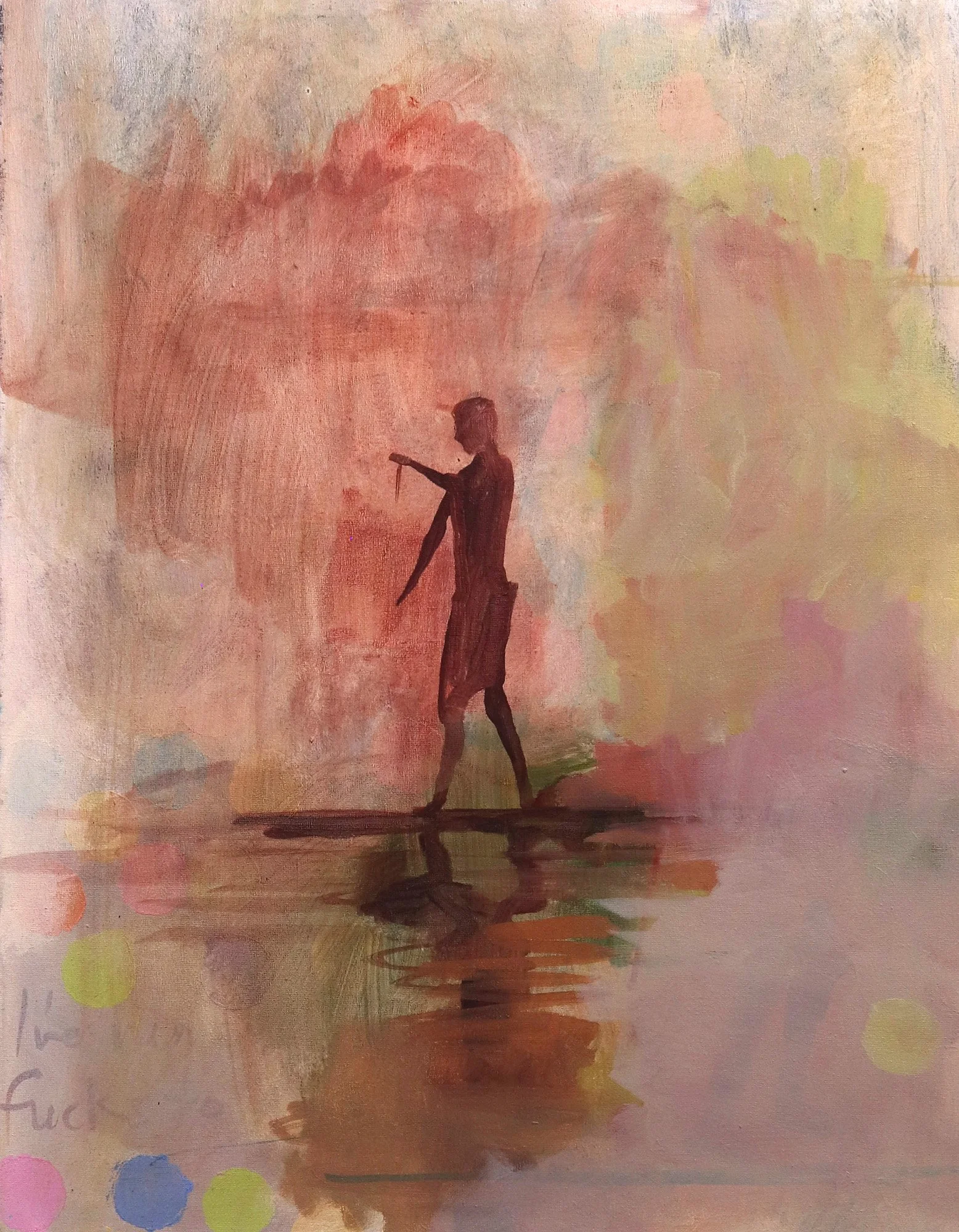 Ten Thousand Saints: Paddle Boarder - Oil on Linen - (61 x 41cm) - £2500