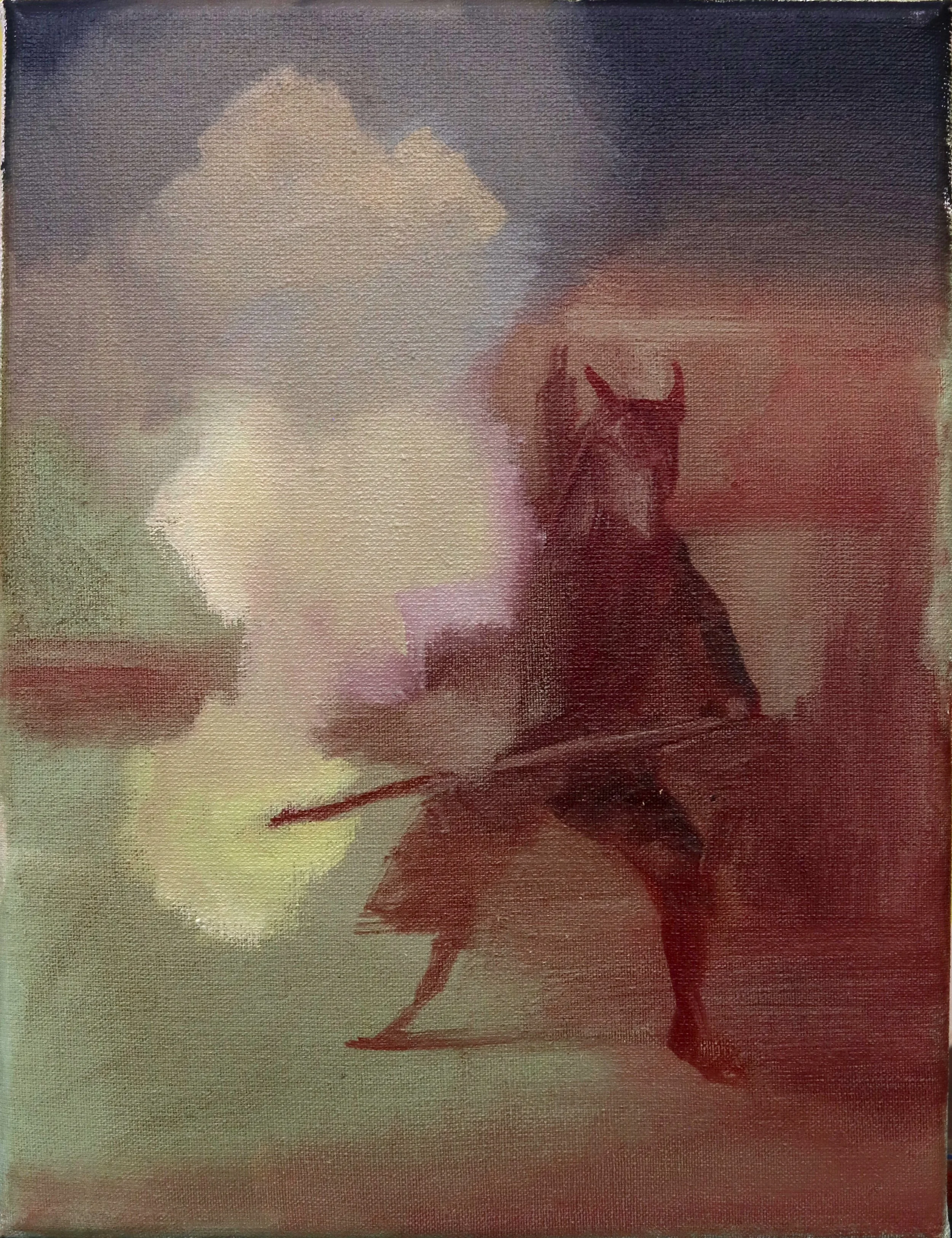  Nit de Foc 2 - Oil on Canvas - (24 x 18cm) - £1400 SOLD