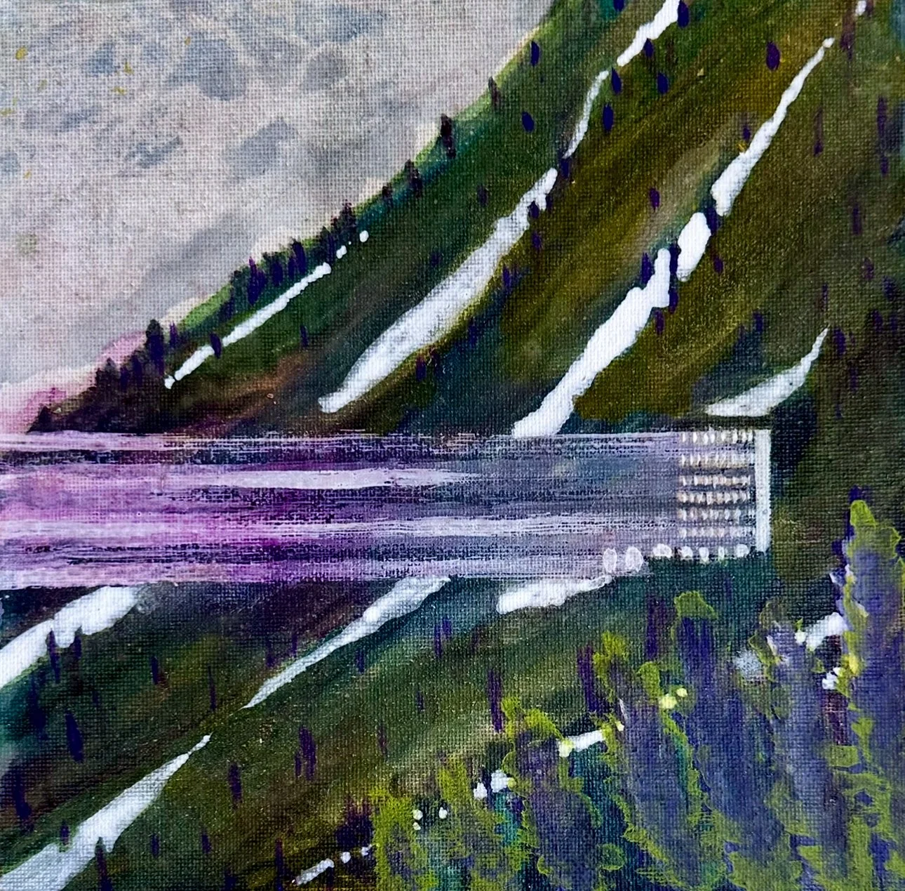 Light from the Spa - (20x20cm) - £325