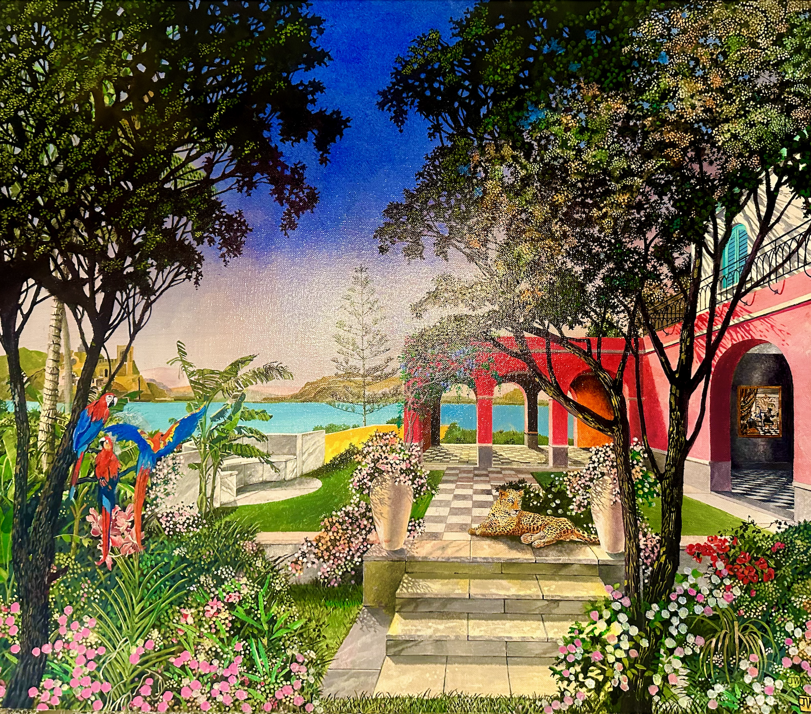 A Cheetah & A Vermeer - (70cm x 60cm) - Oil on Canvas - £1000