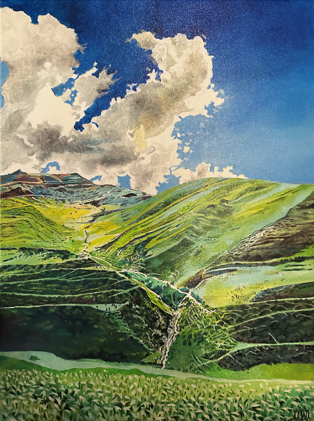Graze  Tibet - (30cm x 40cm) - Oil on Canvas - SOLD