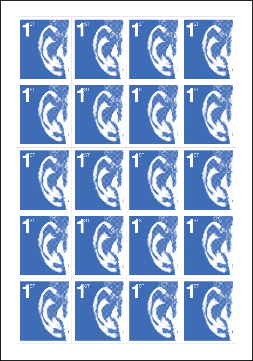 Royal Stamp Blue - Edition of 50 - (21 x 30cm) -  £100