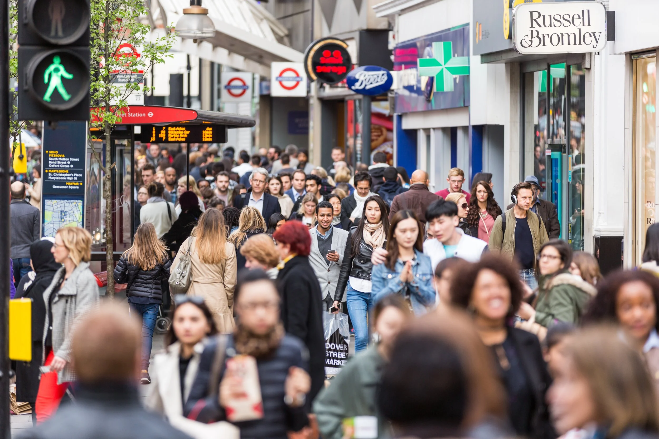Busy London Street
