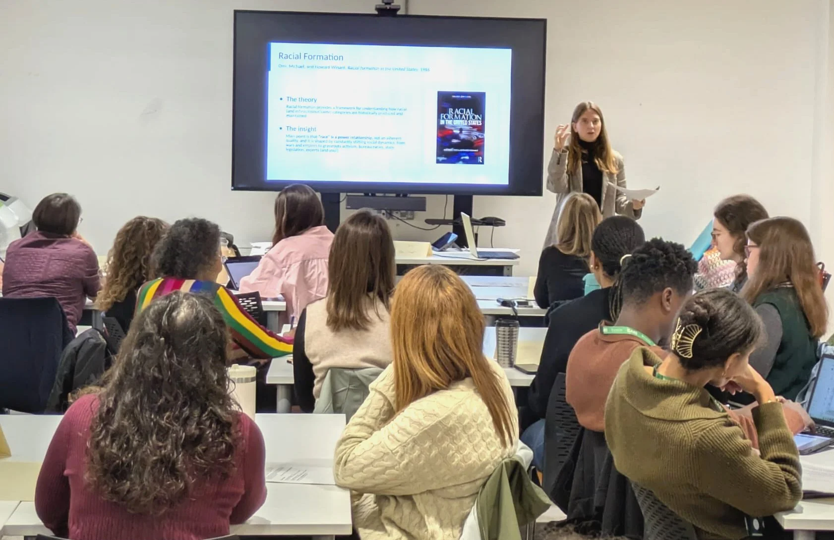 Dr Caroline Parker delivers her workshop