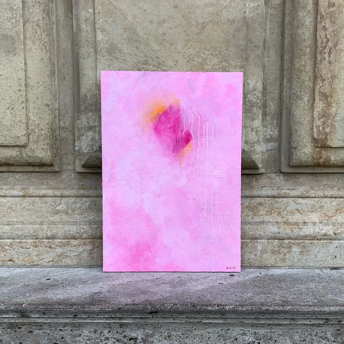 This piece reminds me of a beating heart. 🫀 What is your heart beating for? Something? Someone? 

70 x 100 cm, acrylic on canvas 

#artist #abstractart #abstractpainting #beatinghearts #artistsoninstagram #contemporaryart #contemporary #myart #annal