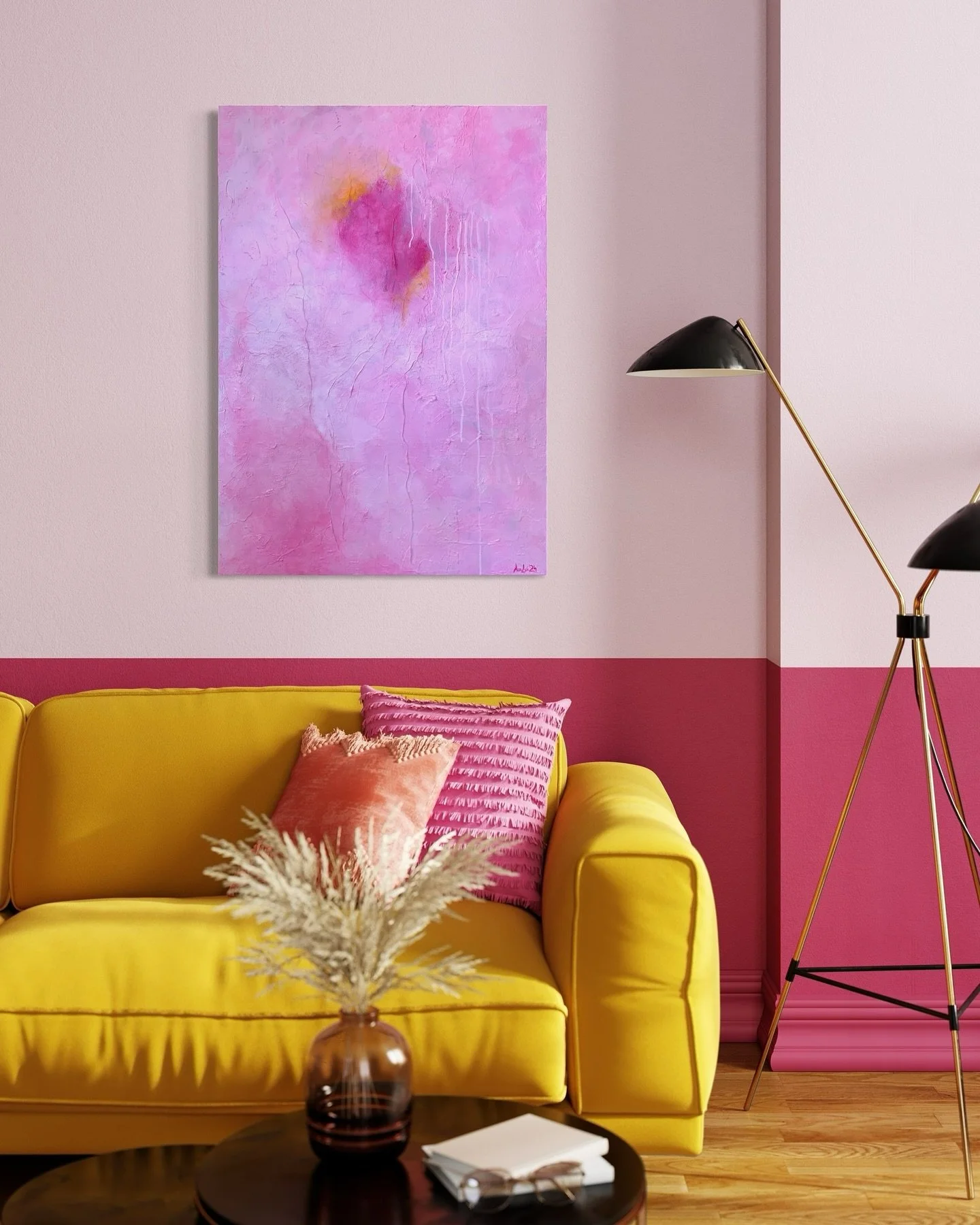 Looking for some color in your home? I got you 💗 

70 x 100 cm, acrylic on canvas 

#artoninstagram #artcollector #artistoninstagram #acrylicpainting #mywork #artist #art #abstractart #contemporaryart #modernhome #interior #annalui #acrylic #popofco