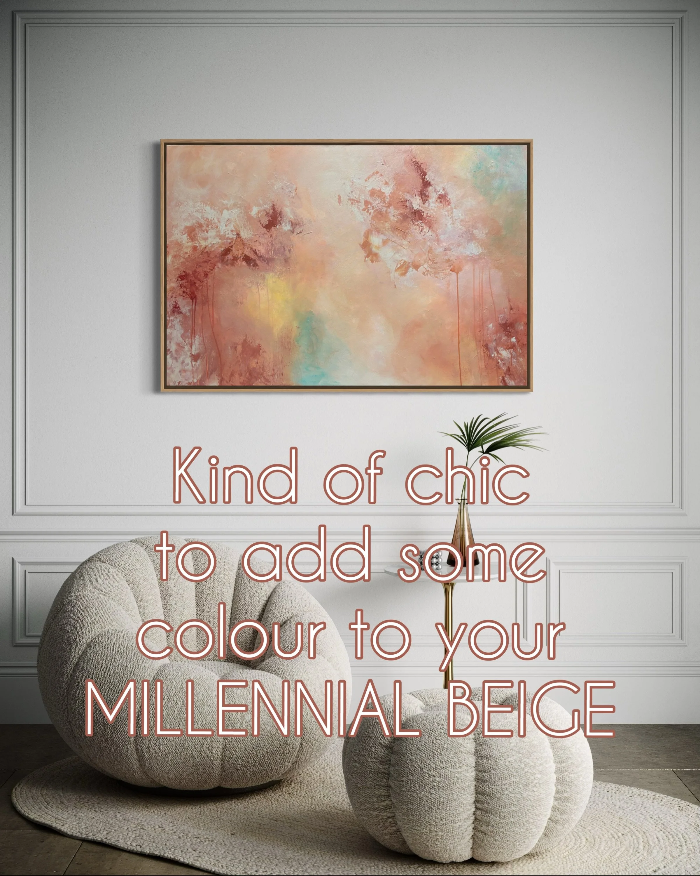 Kind of chic to be an artist. 💕

disclaimer: original artwork by Anna Lui, displayed in an AI generated mockup room.

#myart #contemporaryartwork #interiordesign #trending #abstractpainting