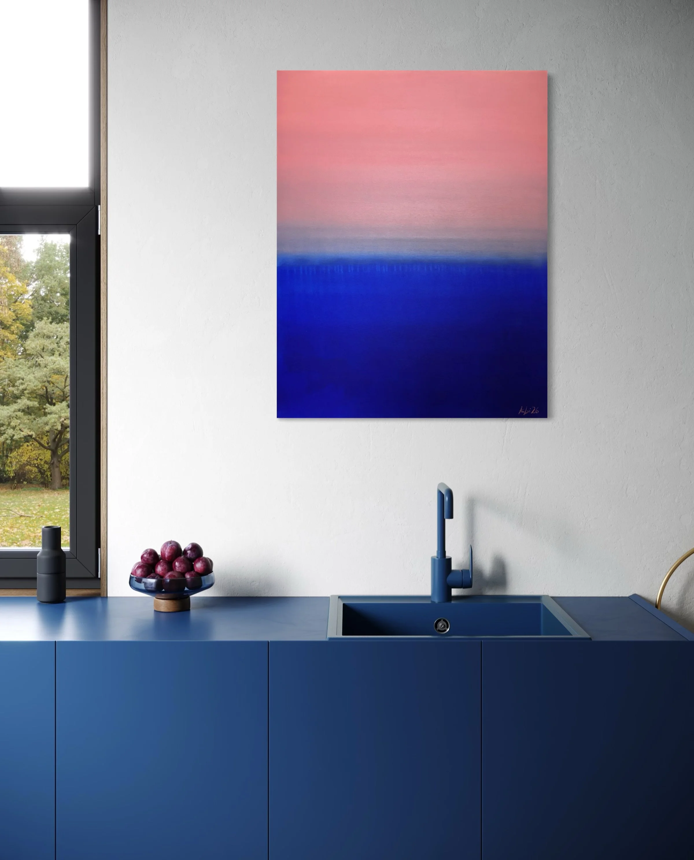 Pink and Blue is one of my favorite combos 💙

#myart #interiordesign #mockup #modernart #abstractpainting