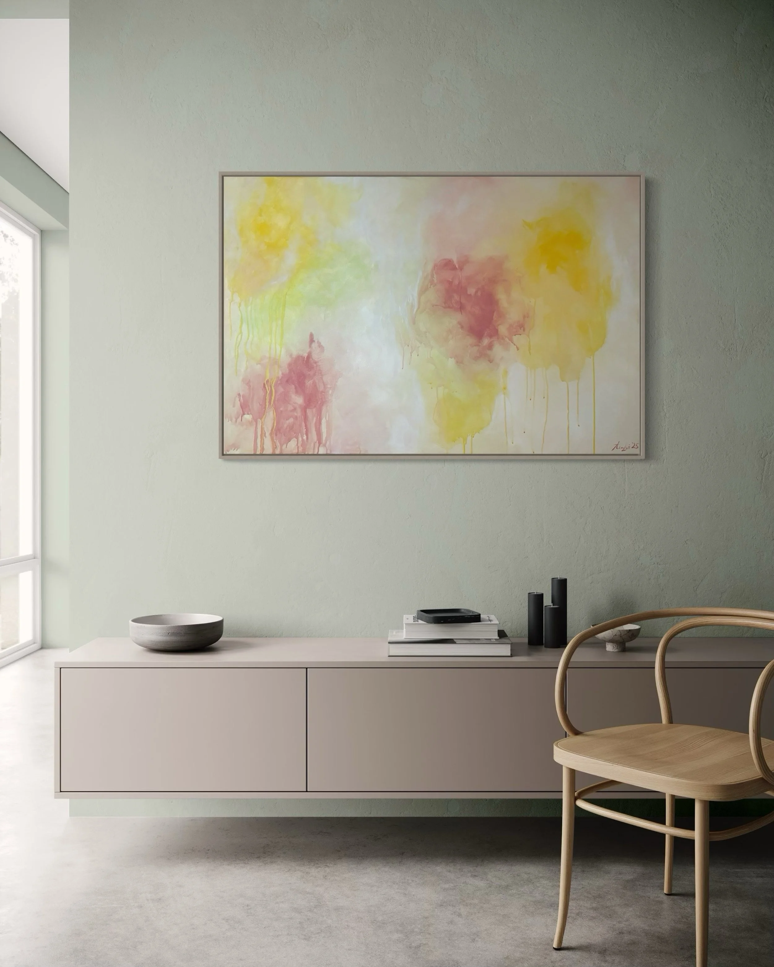 Summer feelings with this one 🌸

80x100 cm acrylic on canvas

#myart #interiordesign #modernart #contemporary #artist
