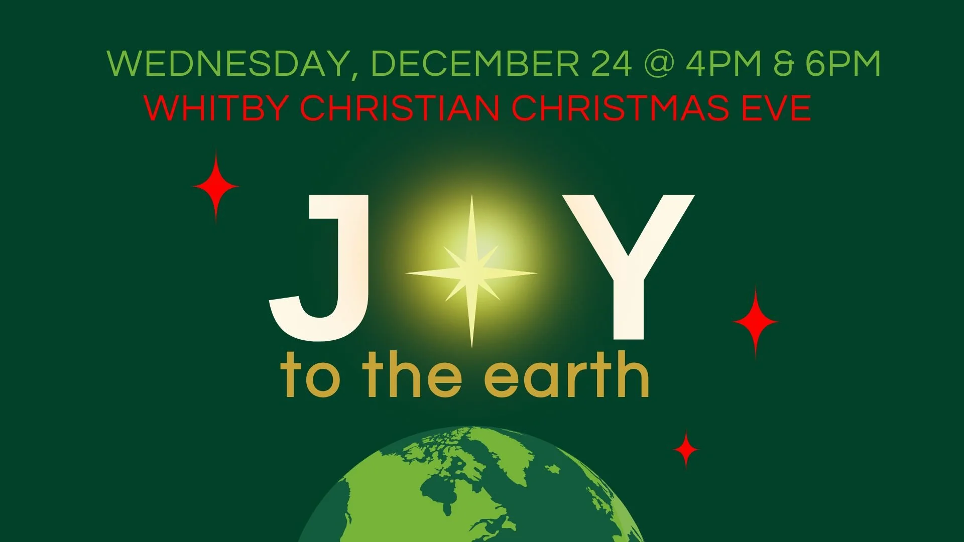 Christmas Eve Service "Joy to the Earth"