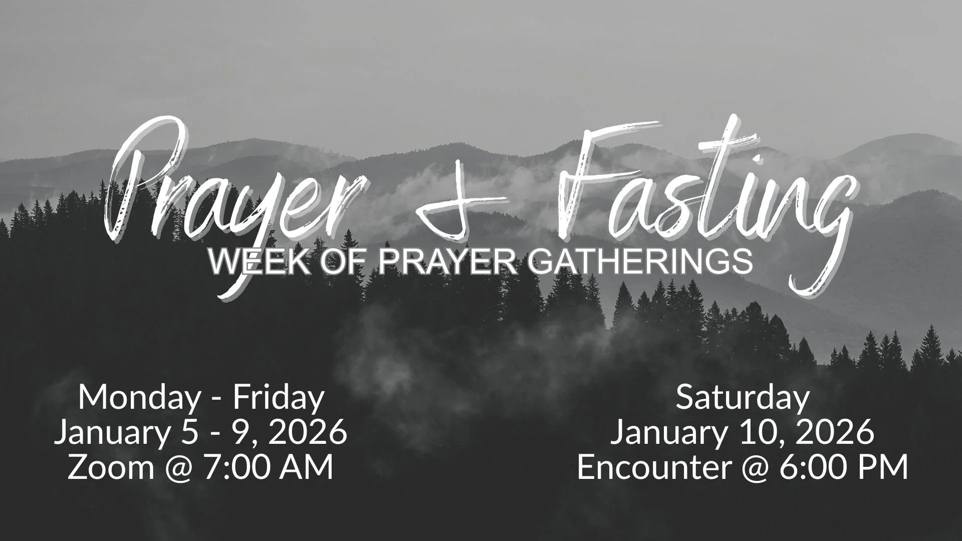 Week of Prayer & Fasting