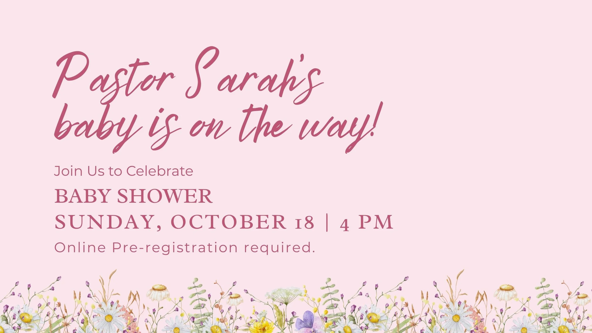 Pastor Sarah's Baby Shower