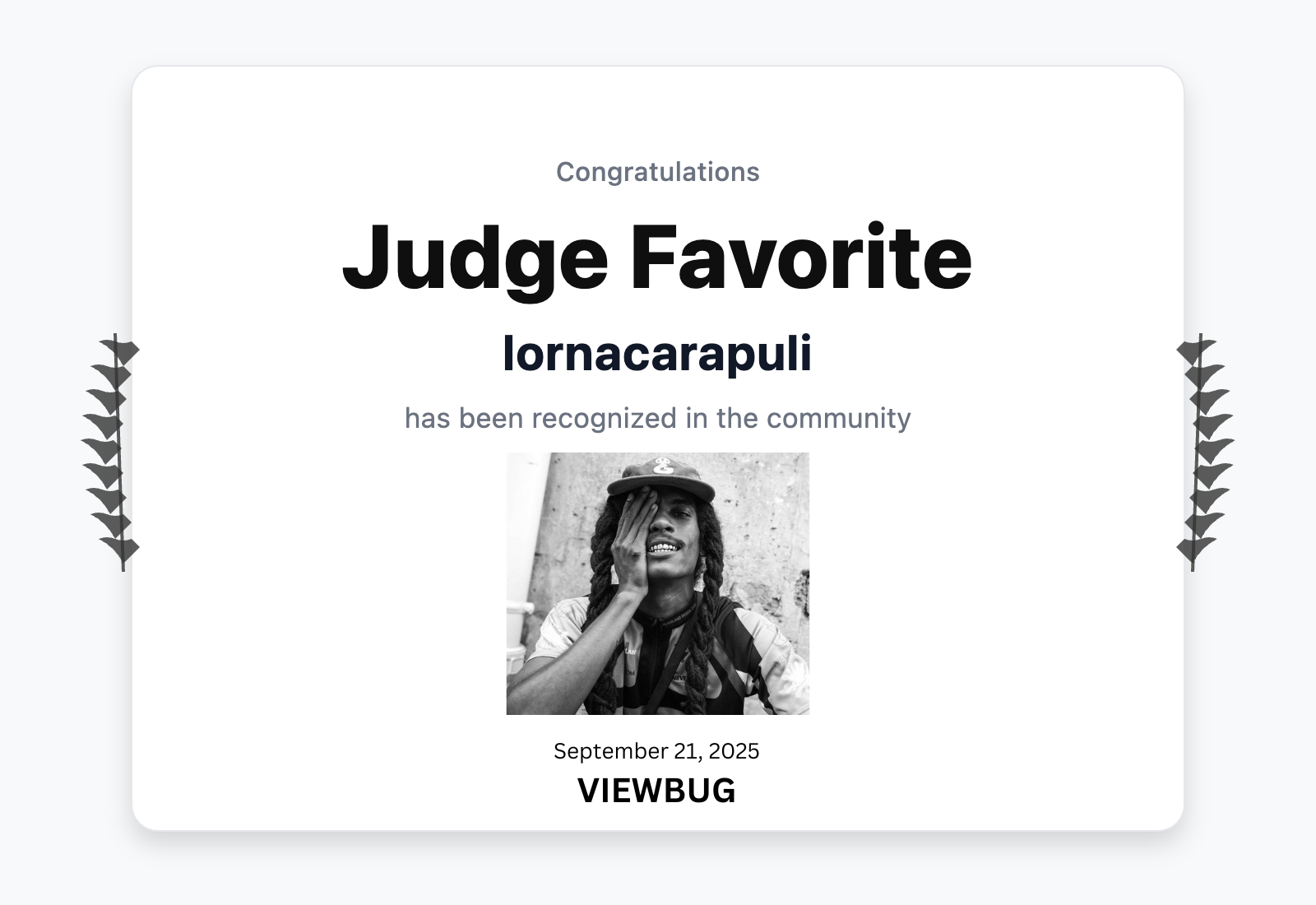 Judge Favorite Award (ViewBug)