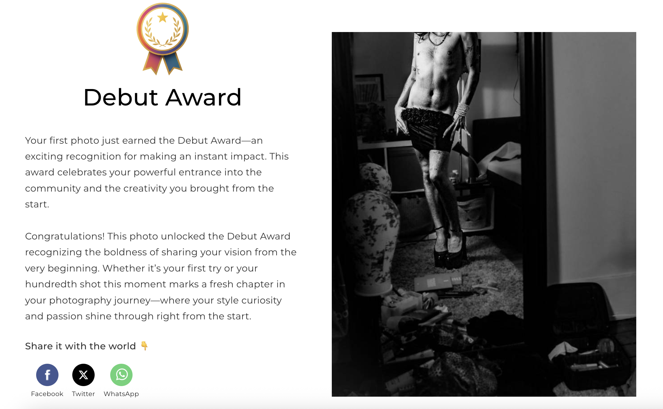 Debut Award (ViewBug)
