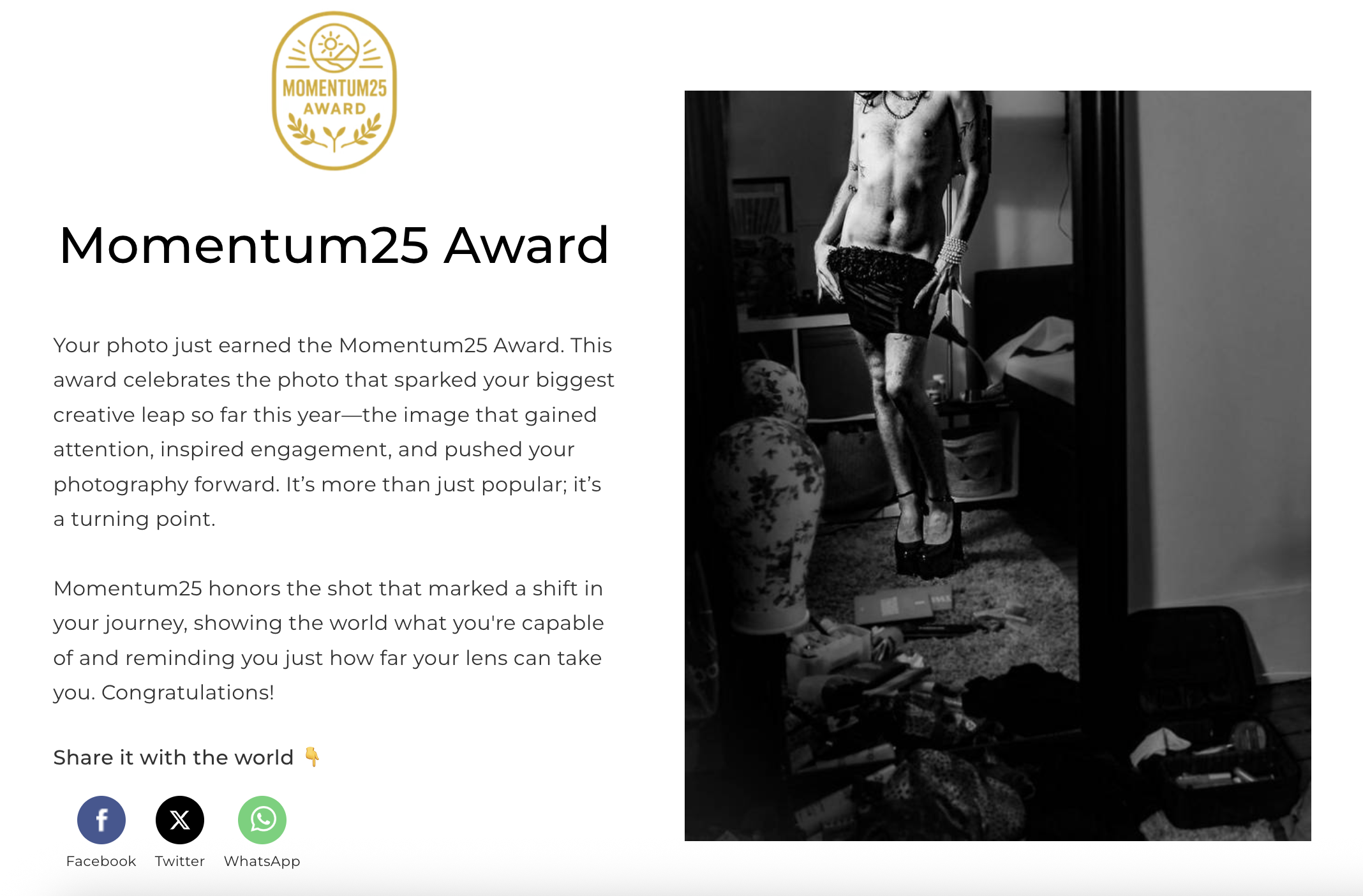 Momentum Award (ViewBug)