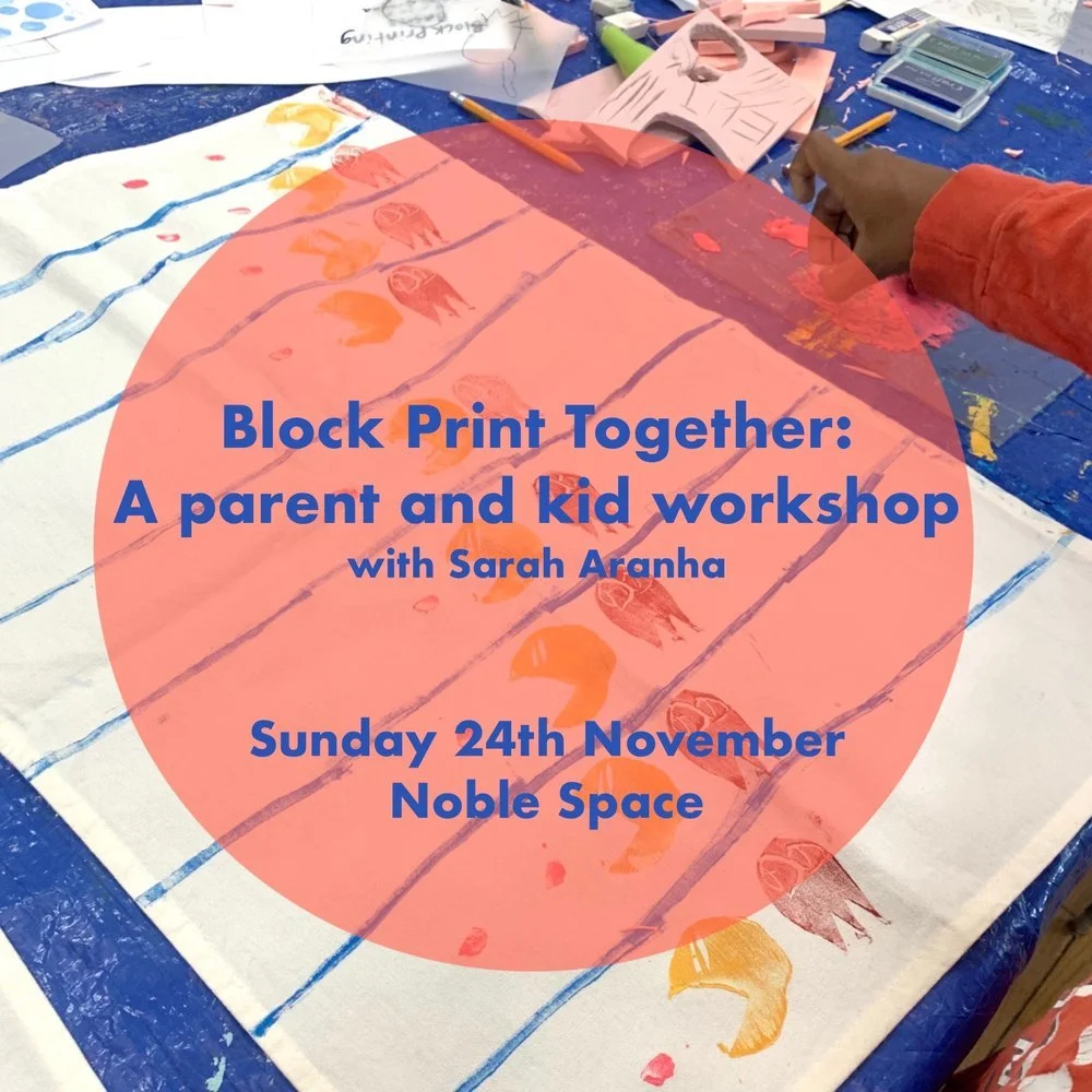Block Print Together: A Parent and Kid Workshop