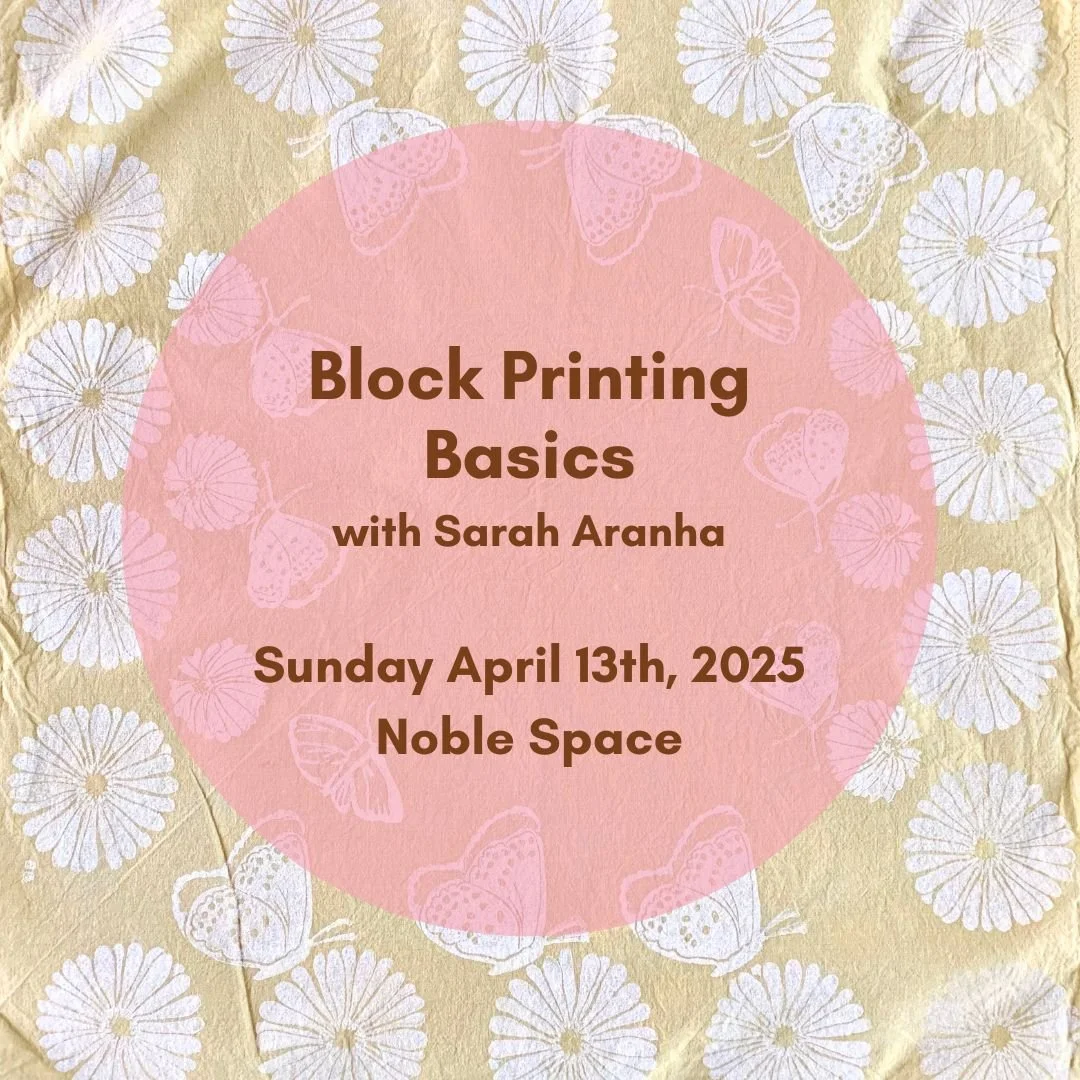 Block Printing Basics - Sunday April 13th