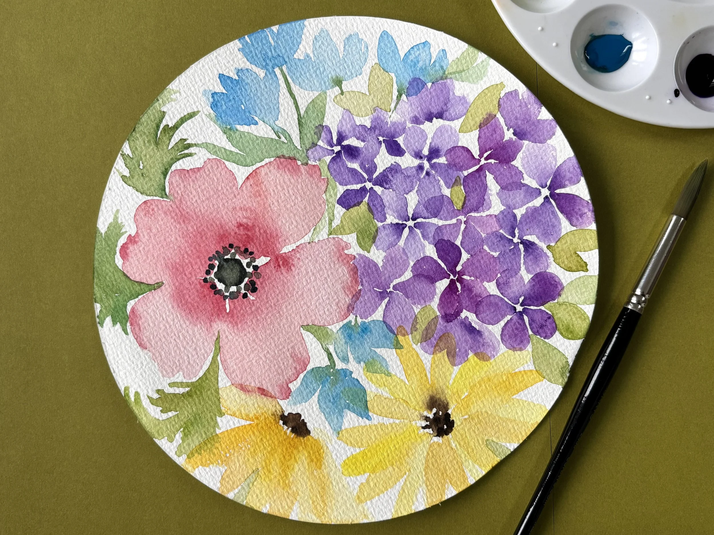 Watercolour Bouquet Workshop at the One Of A Kind Show