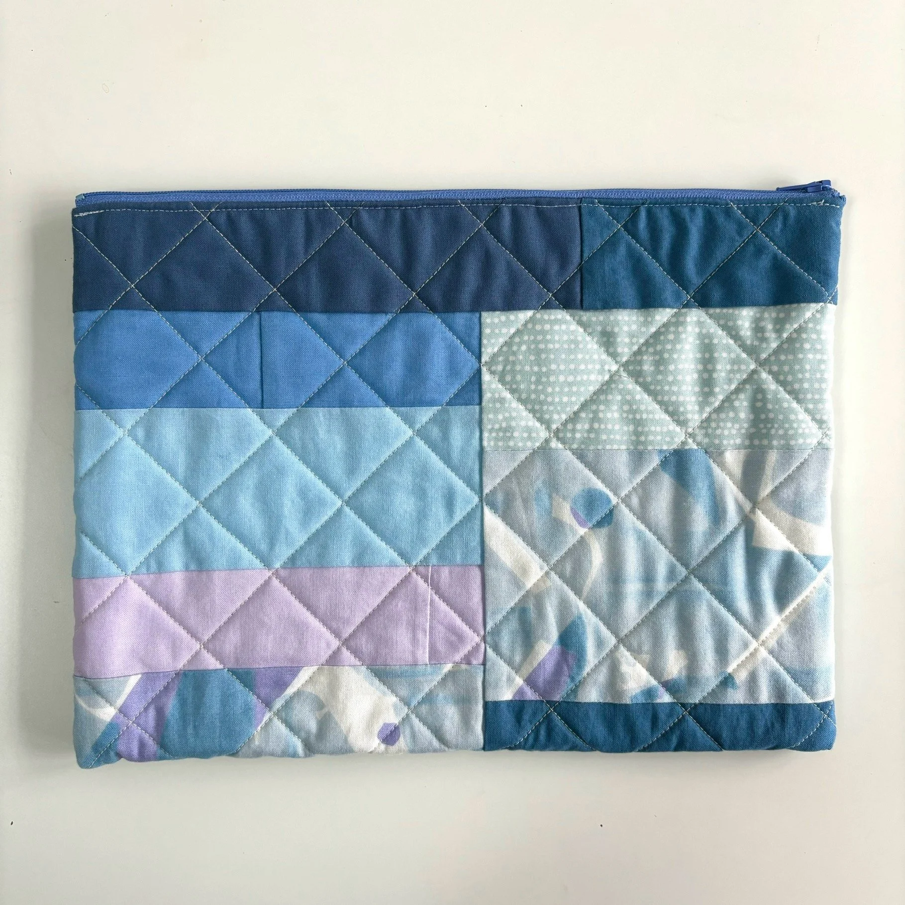 SA - Flat Pouch - Blue Patchwork.jpg
