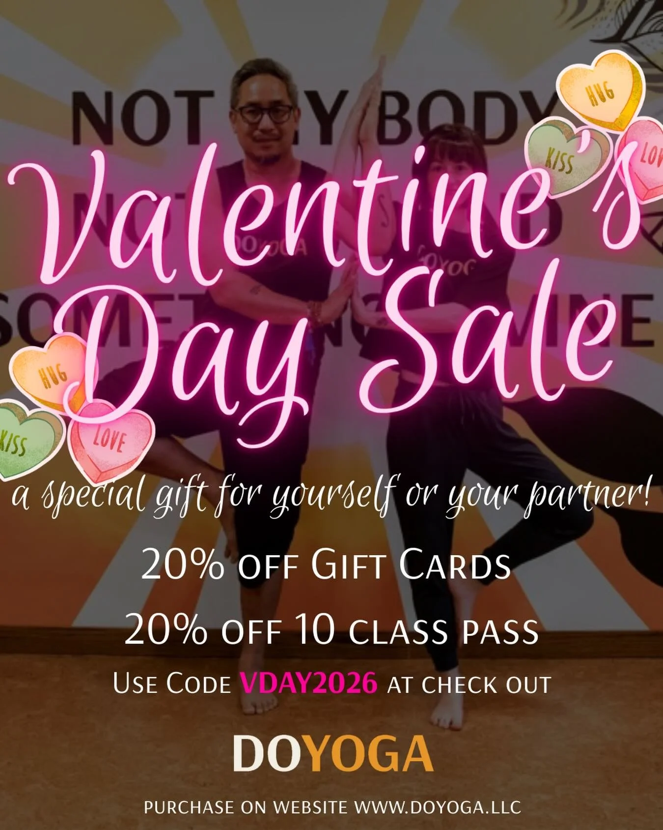 Love is in the air!! 💖 treat yourself or a loved one 🥰

Gift cards and 10 class pack available on the pricing page of the website. Use promo code VDAY2026 at check out

#valentinesday #njyoga #vdaygiftidea #treatyourself