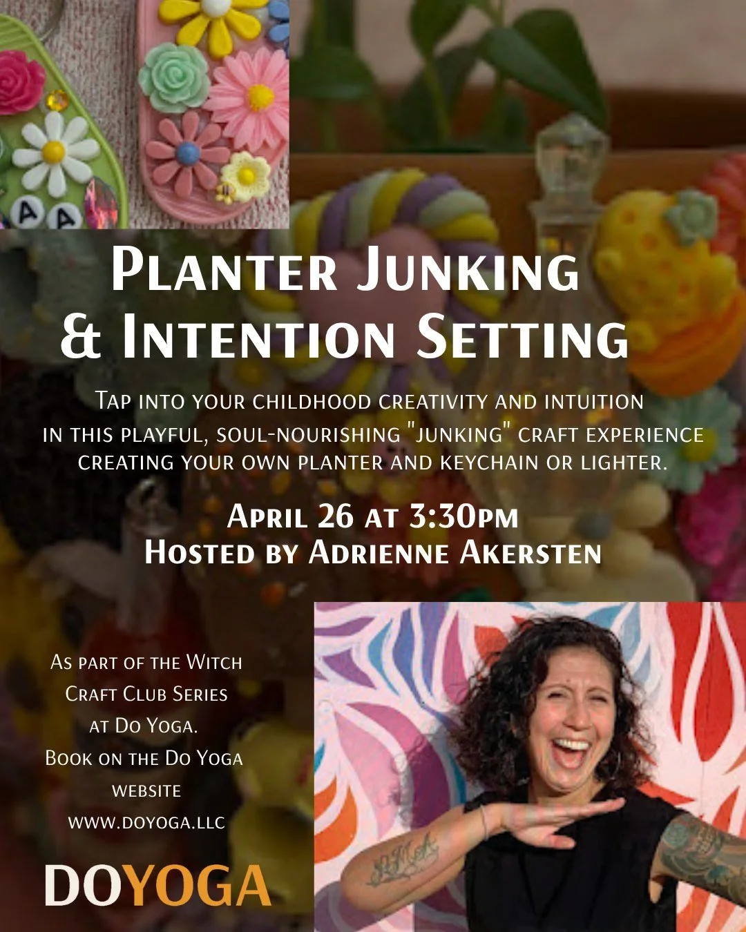 Because you all ate up the spots for this month&rsquo;s Witch Craft Club, we haven&rsquo;t posted it until now! Only two spots left for this amazing workshop TOMORROW with the lovely Adrienne! Claim the spot on the Do Yoga website NOW!