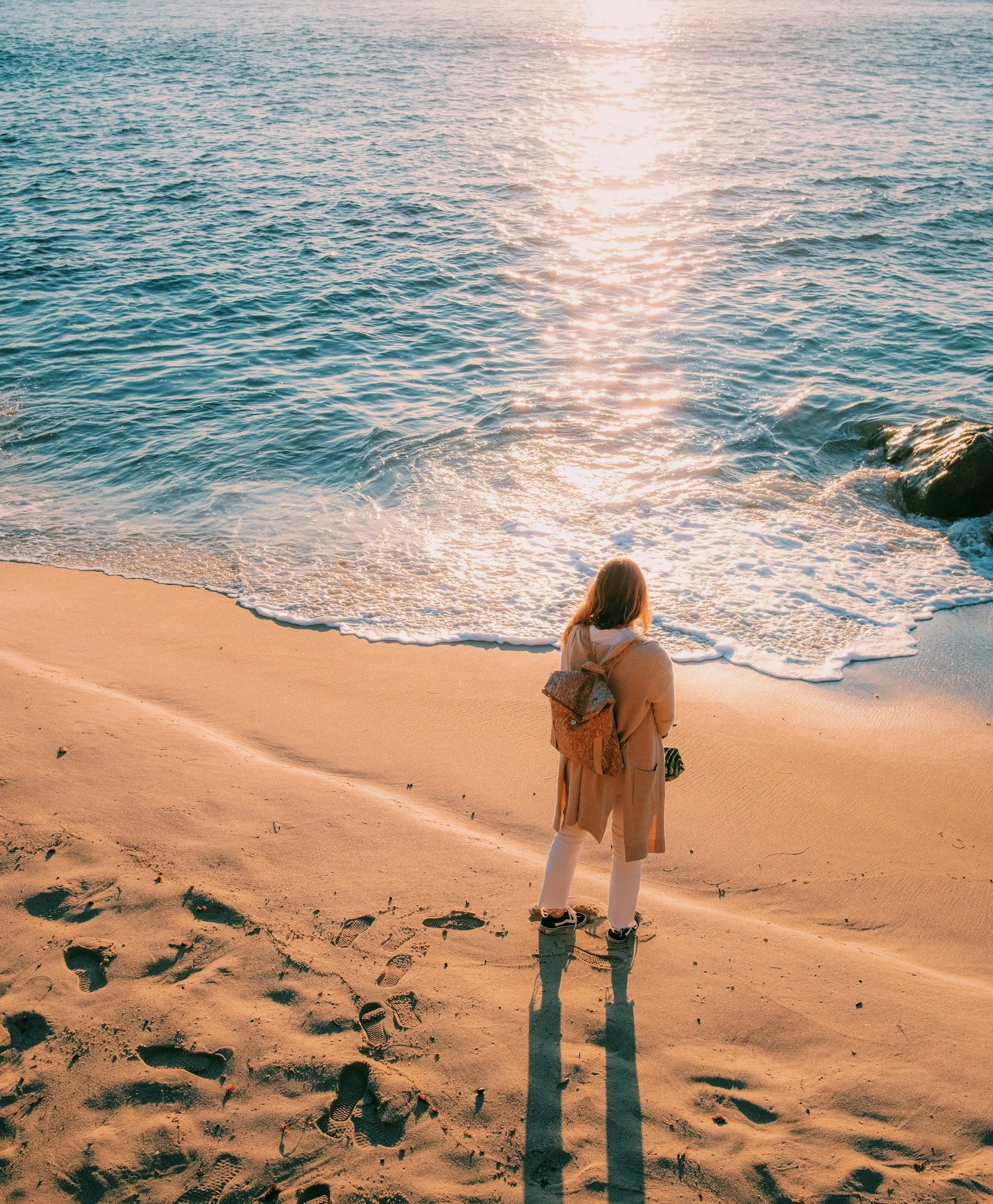Woman on beach