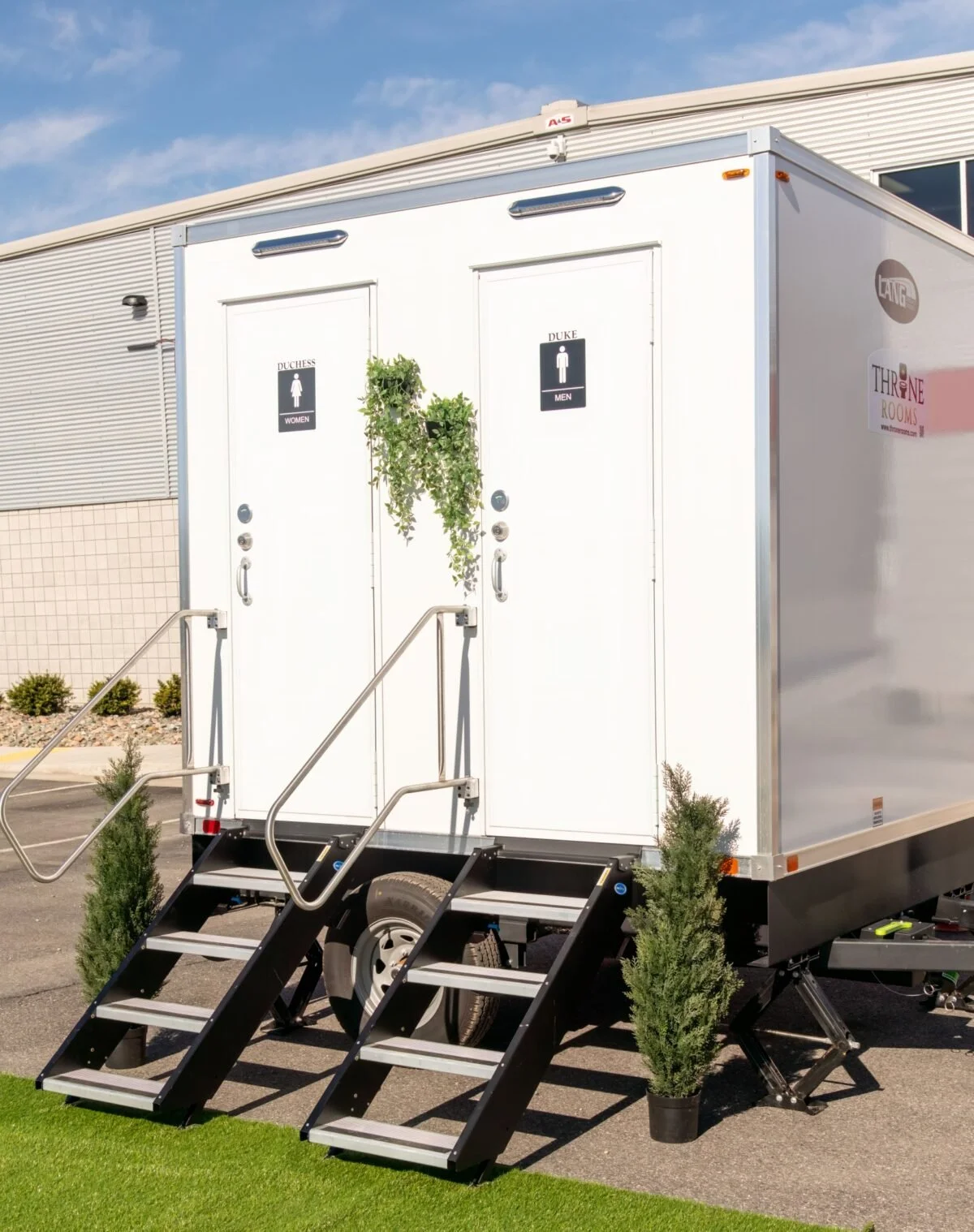 Two Stall Restroom Trailer Exterior